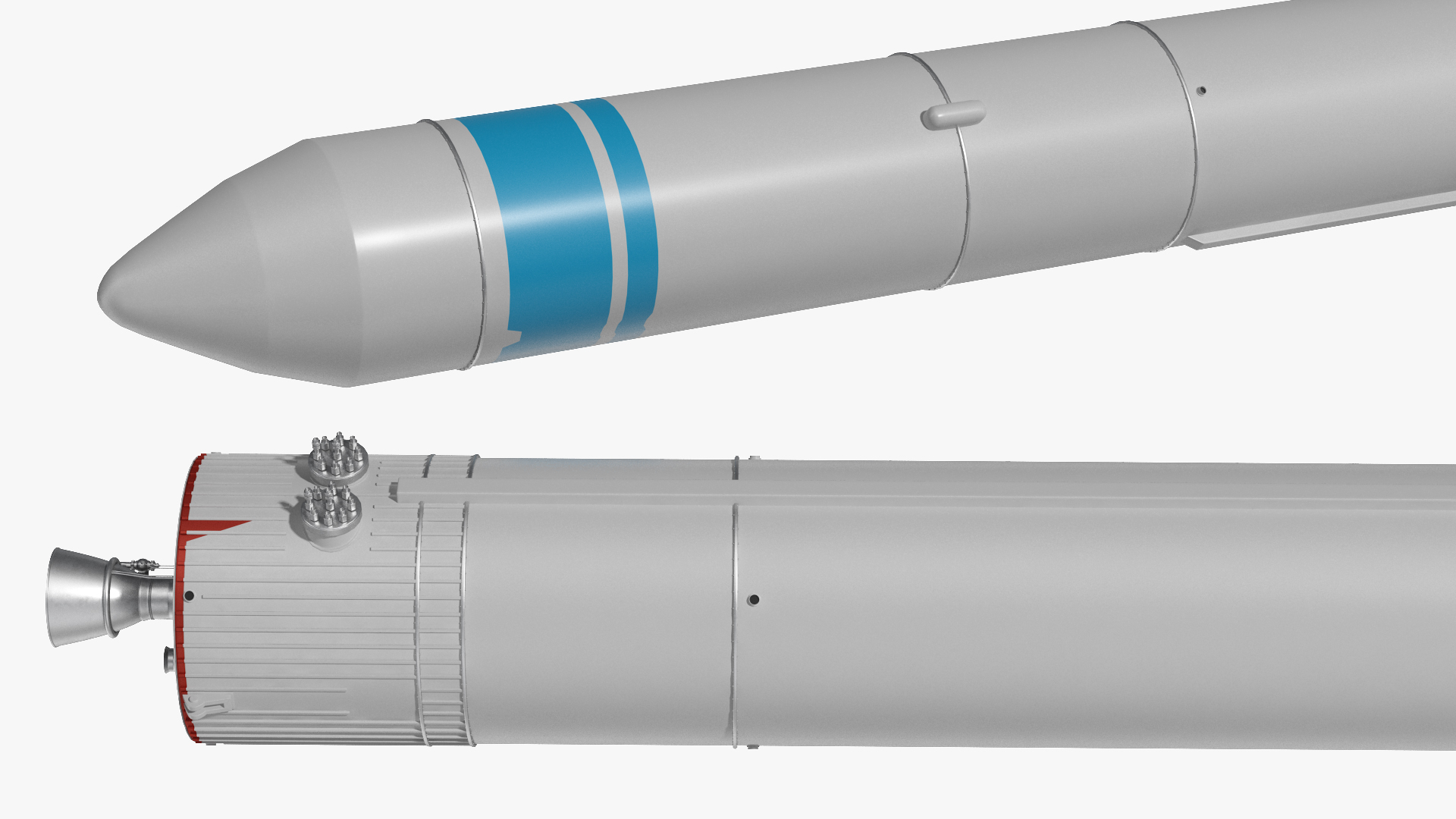 Single Stage Rocket 3D model