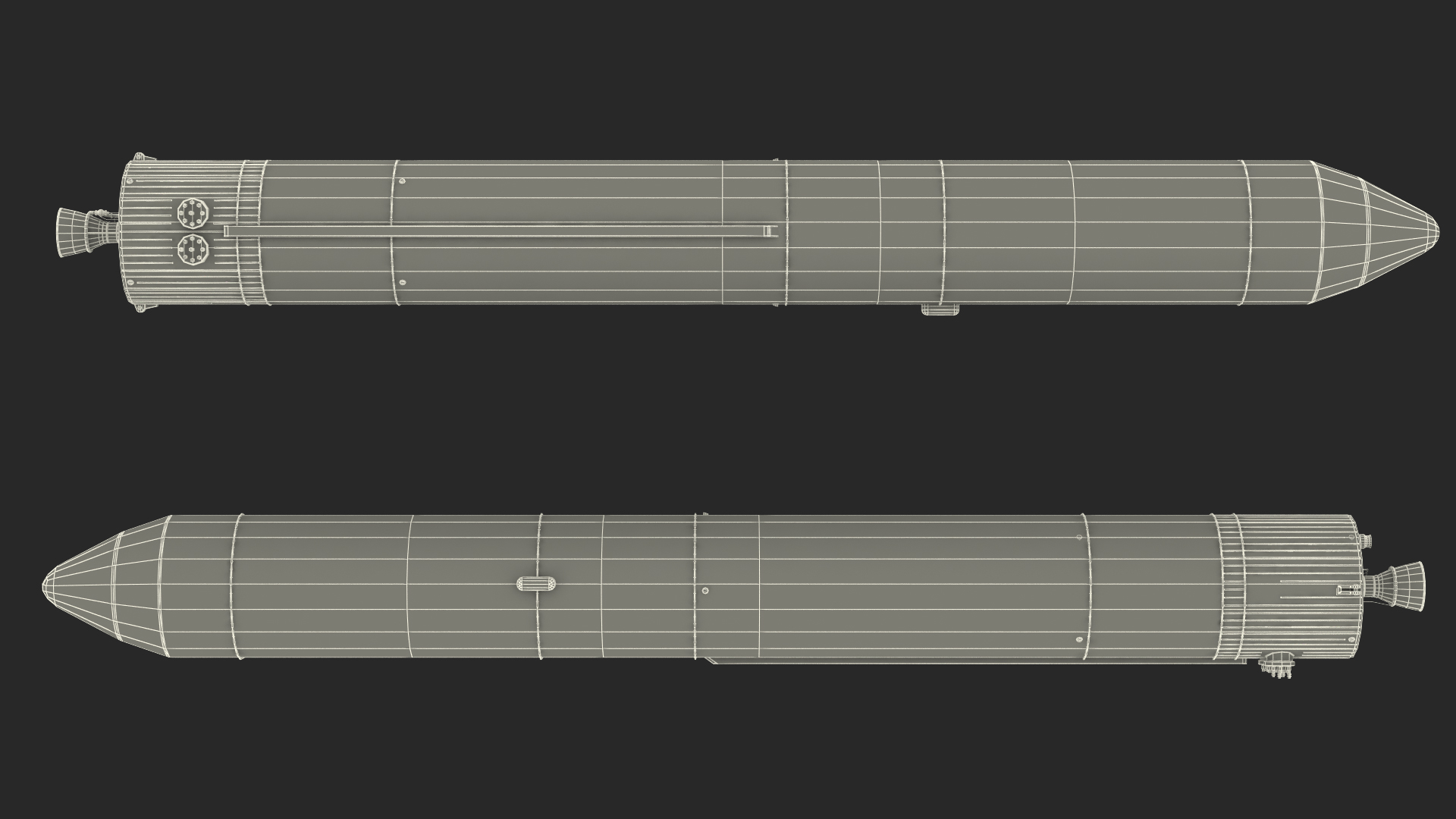 Single Stage Rocket 3D model