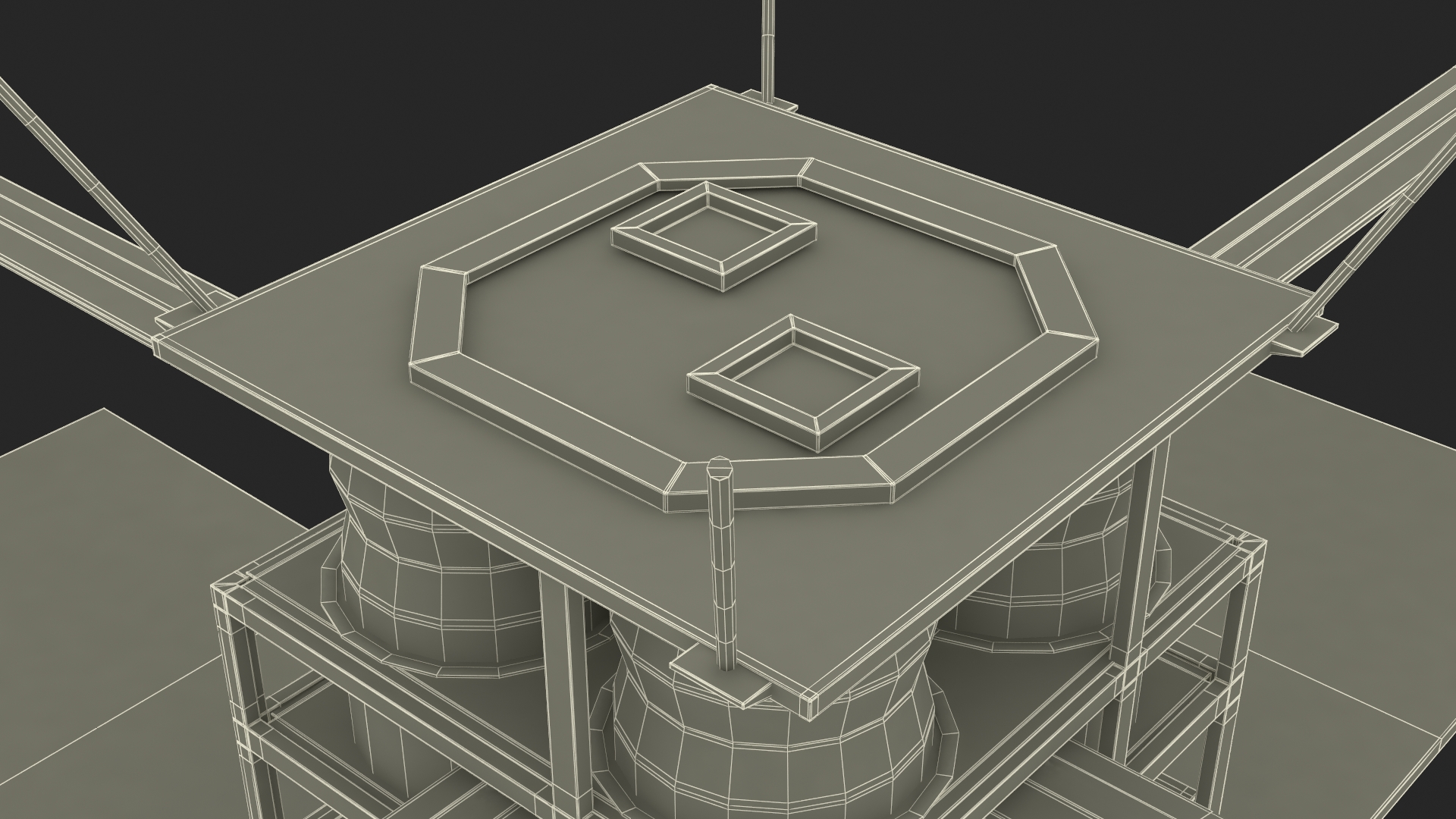 3D model Satellite with Solar Sail