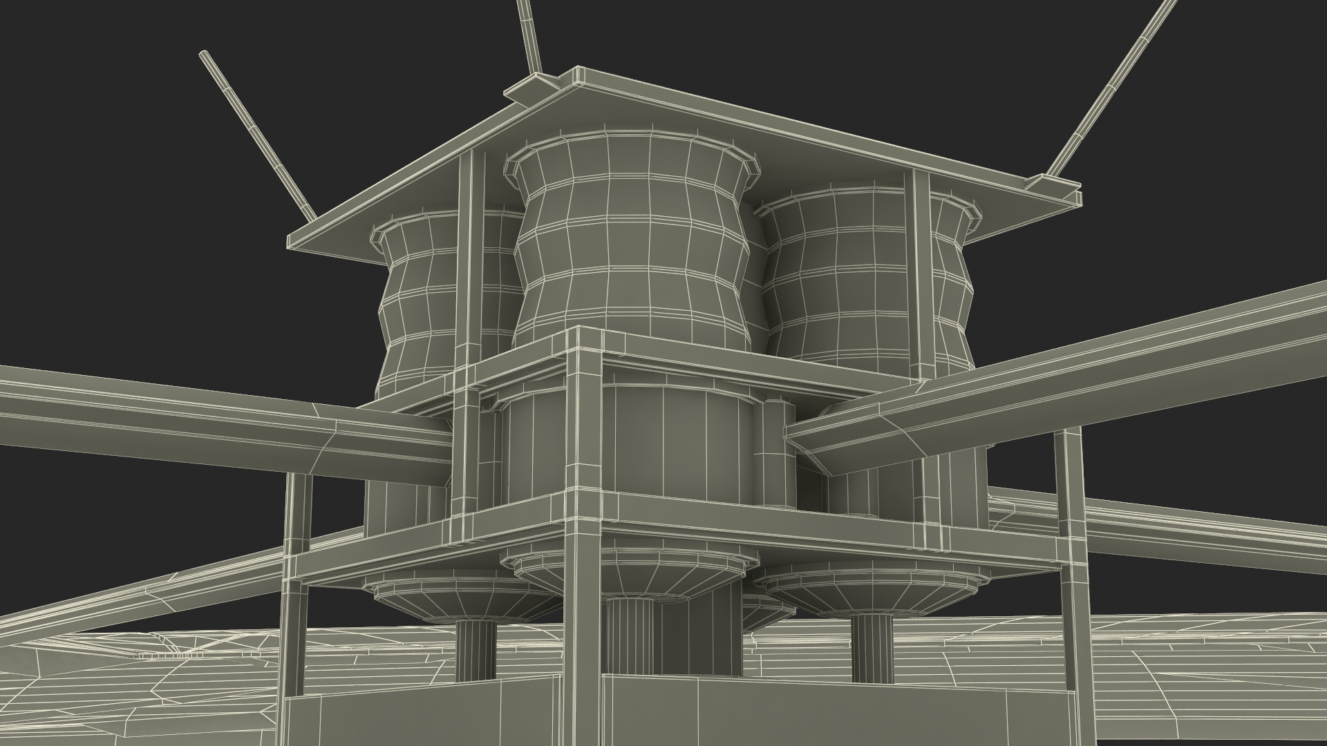 3D model Satellite with Solar Sail