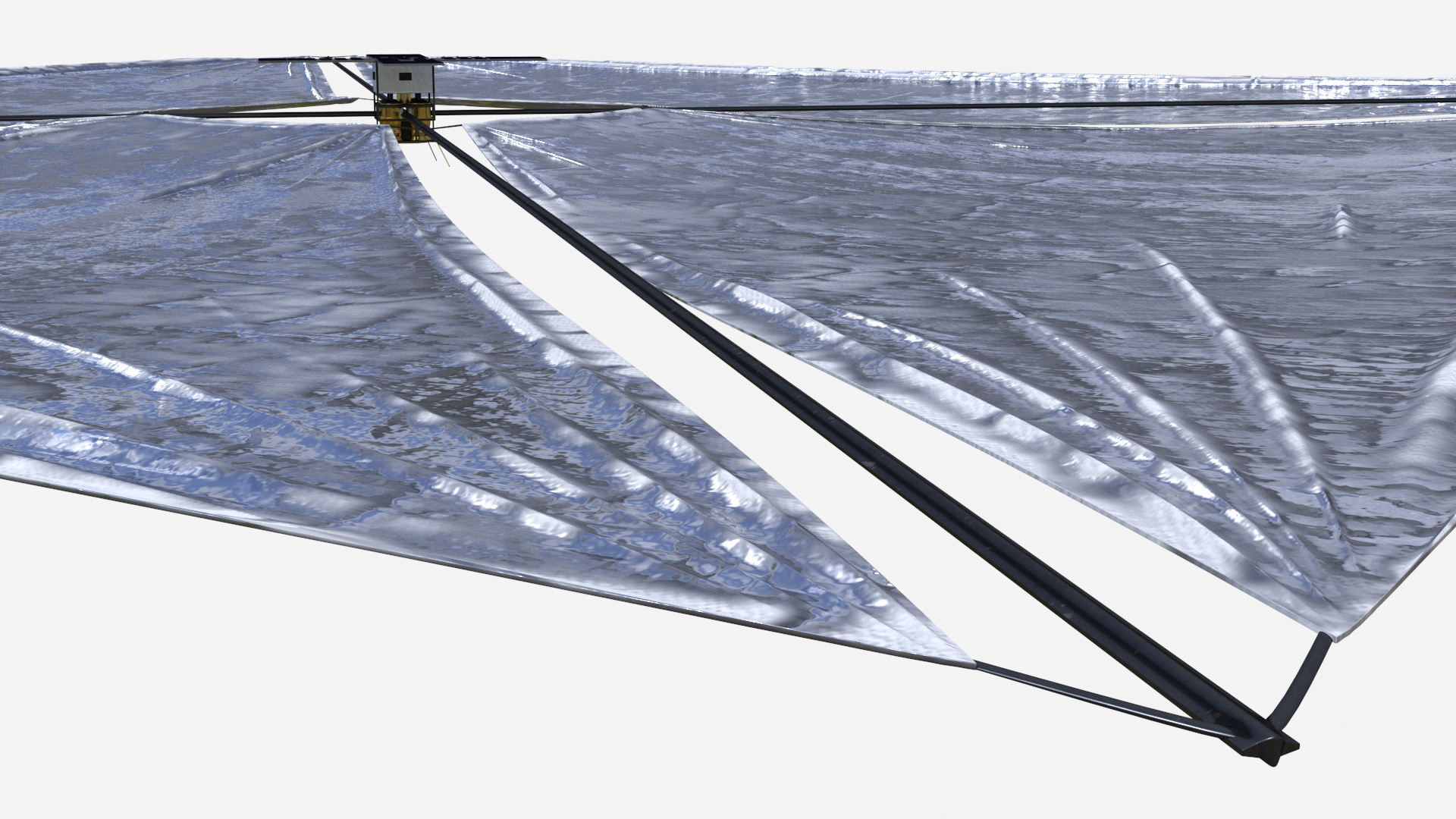 3D model Satellite with Solar Sail