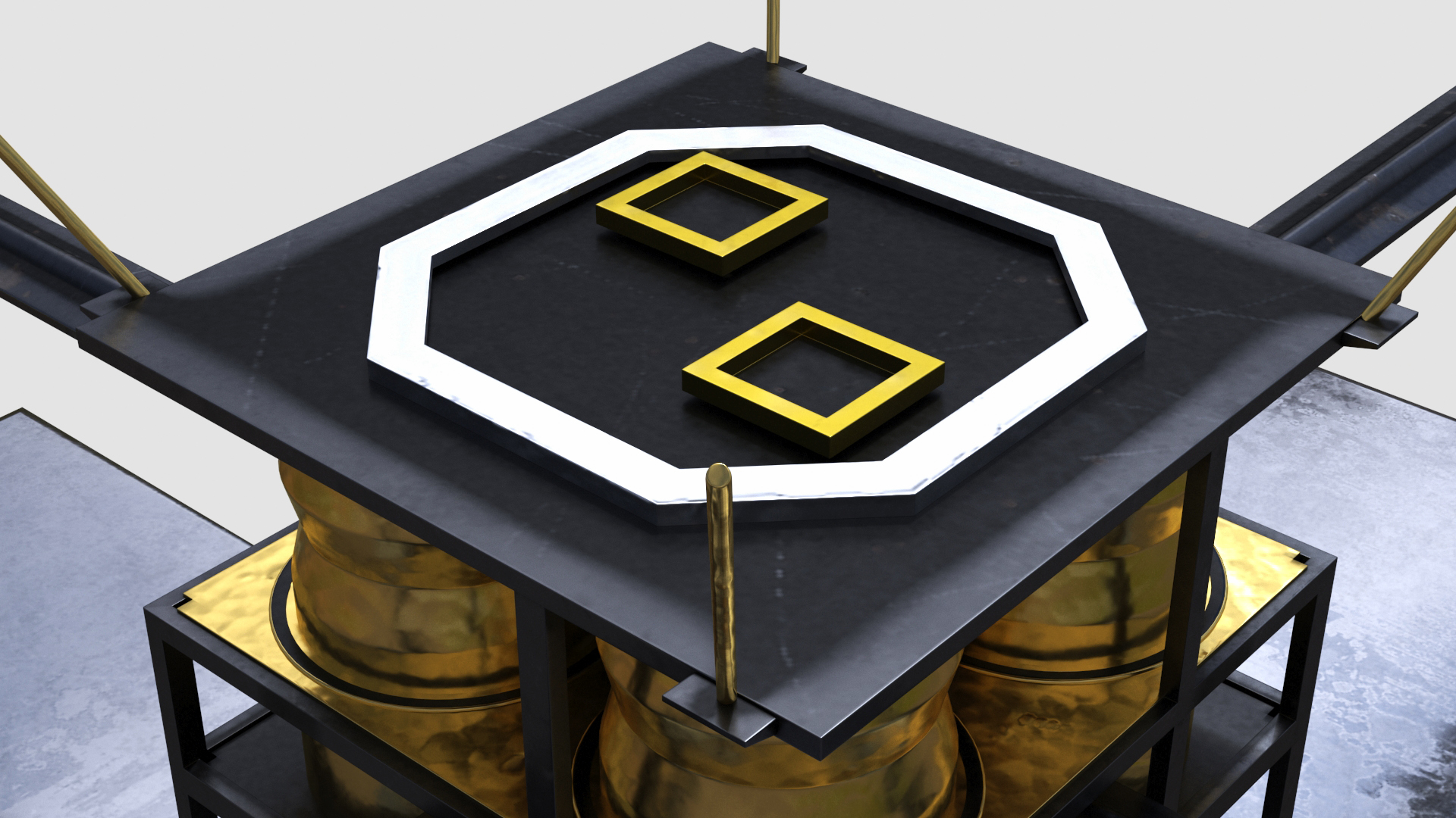 3D model Satellite with Solar Sail
