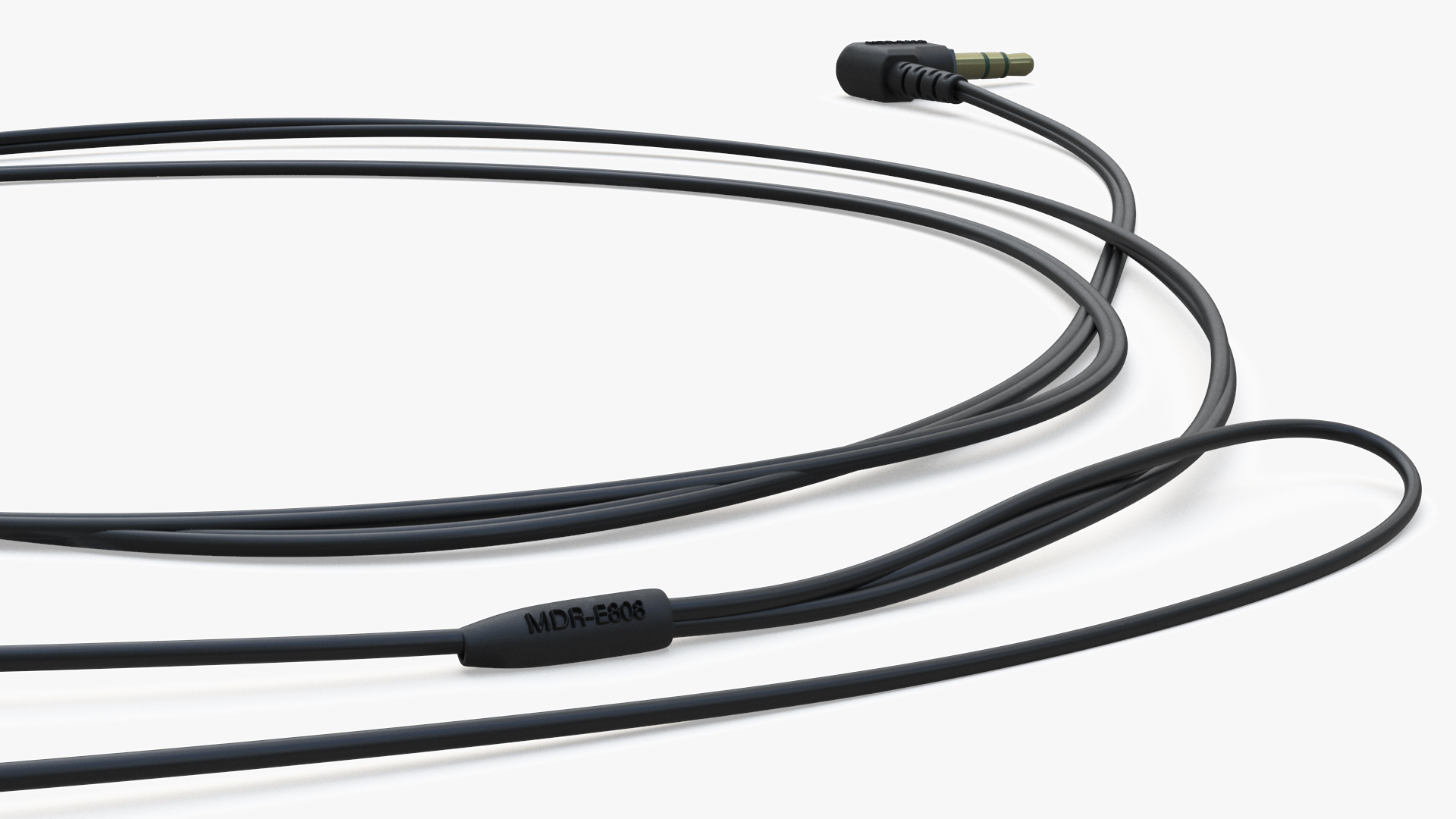 Sony Vintage In-Ear Headphones Rolled 3D