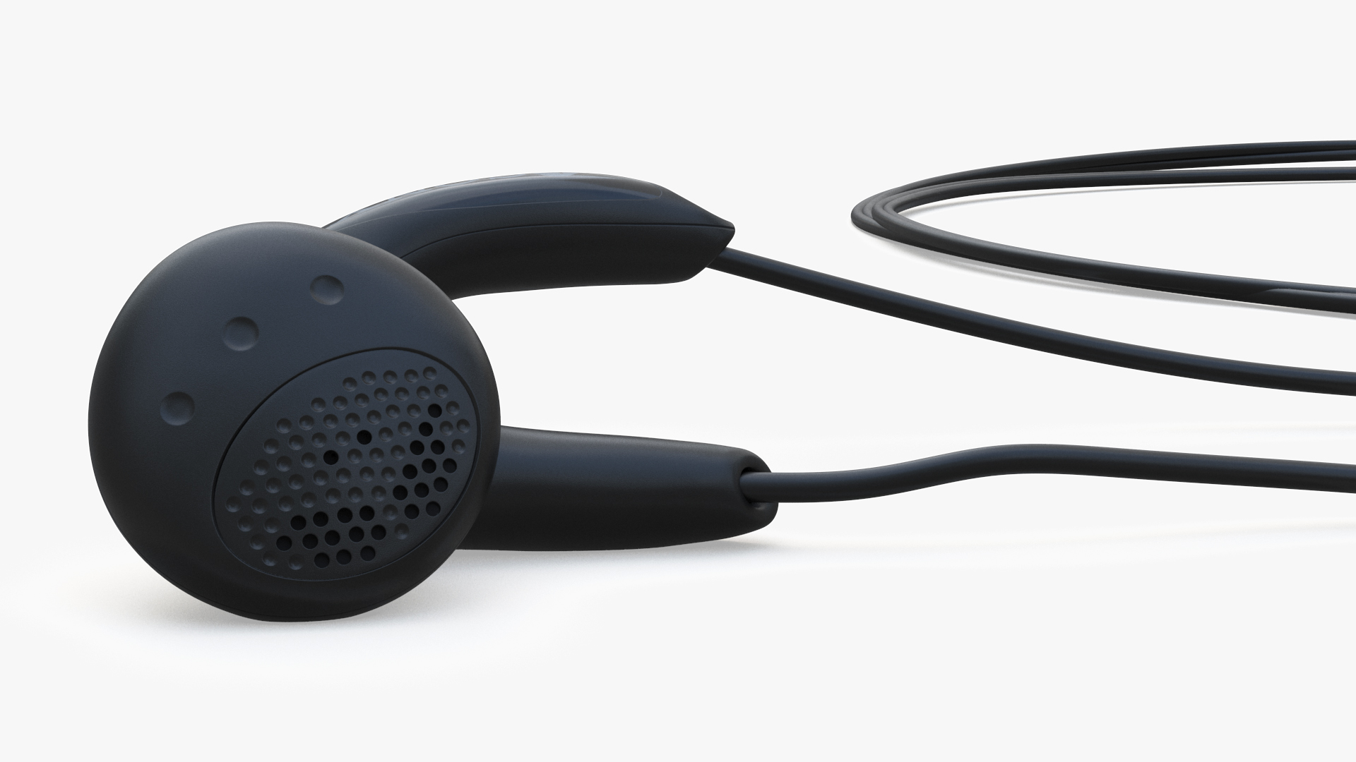 Sony Vintage In-Ear Headphones Rolled 3D