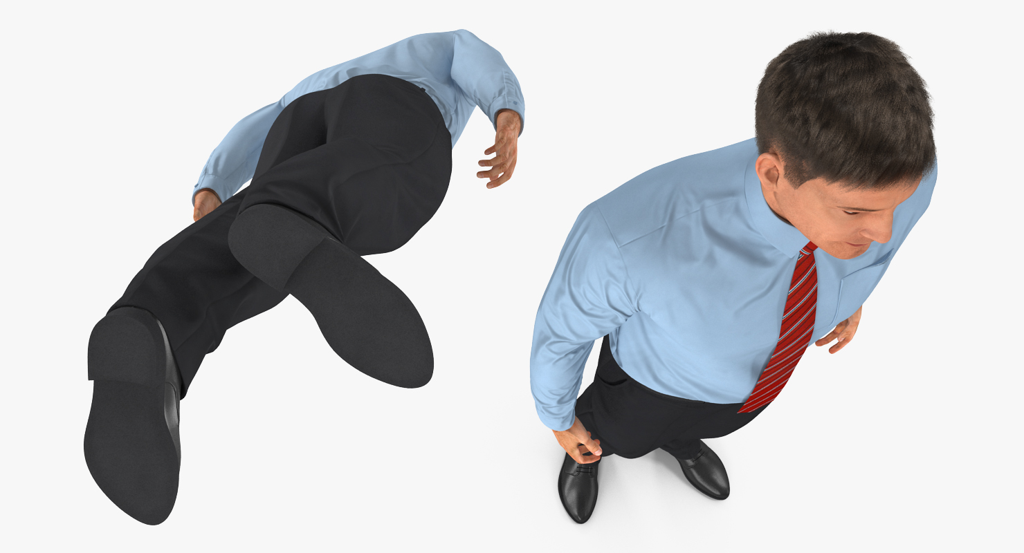 Office Worker Standing Pose 3D