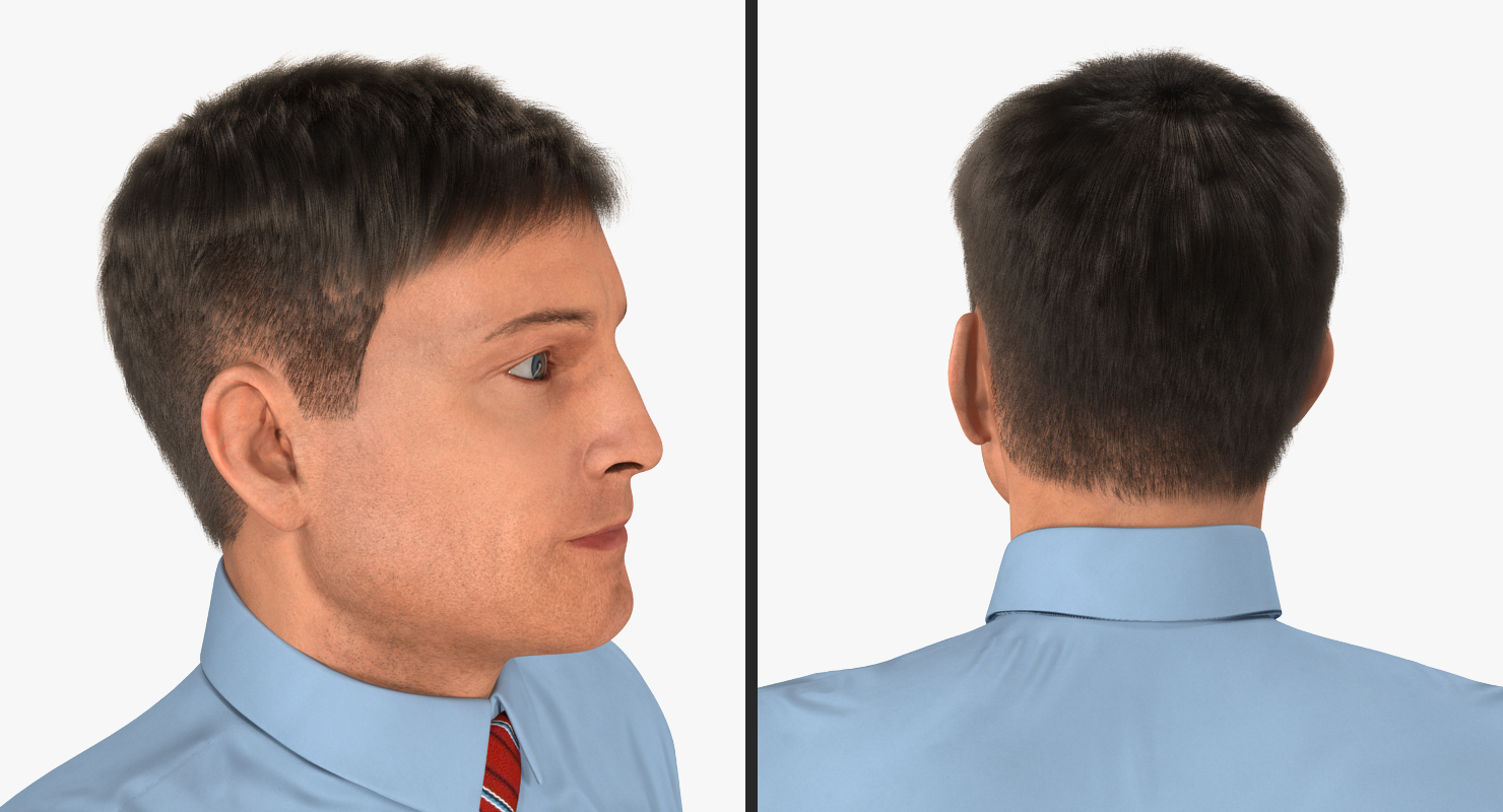 Office Worker Standing Pose 3D