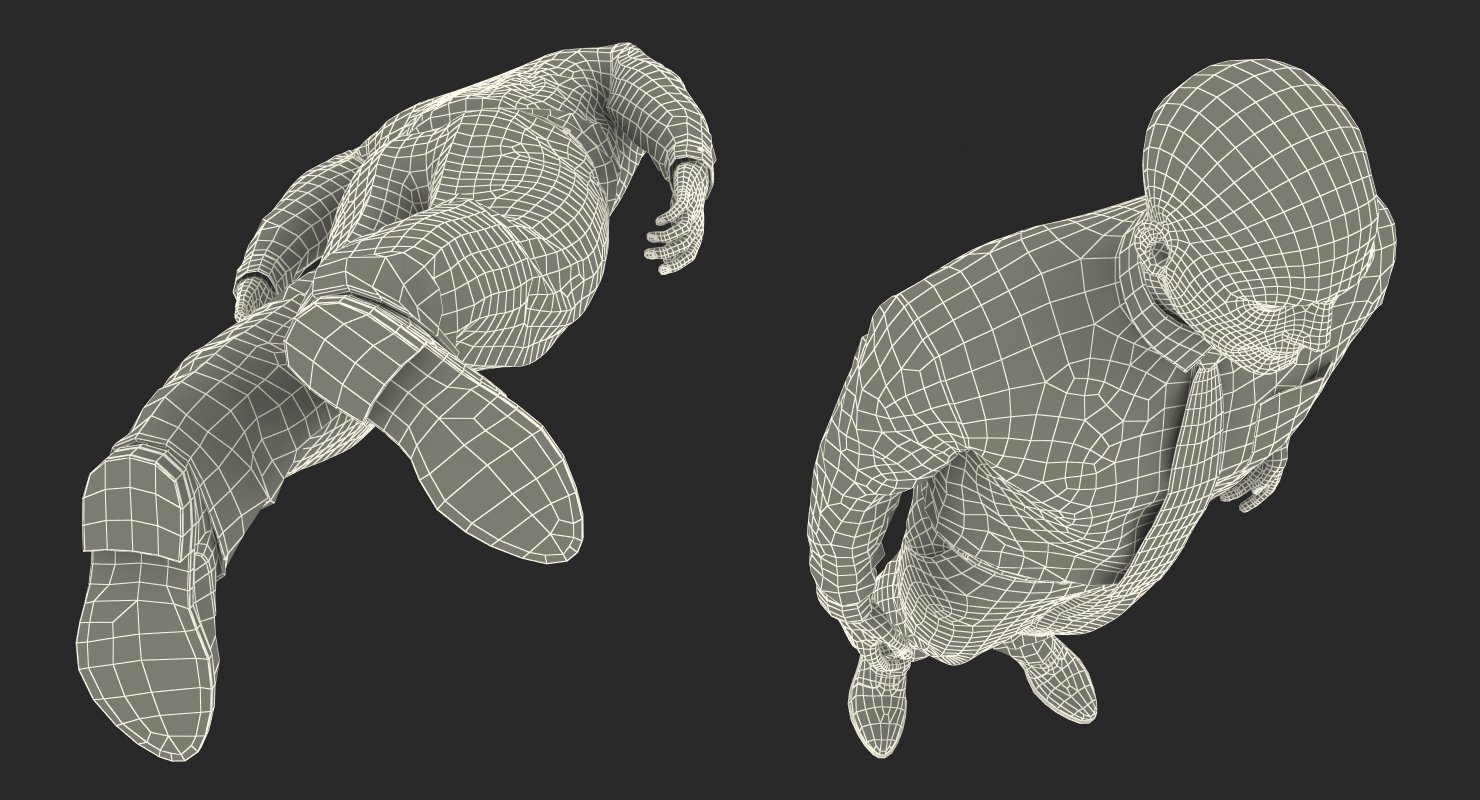 Office Worker Standing Pose 3D