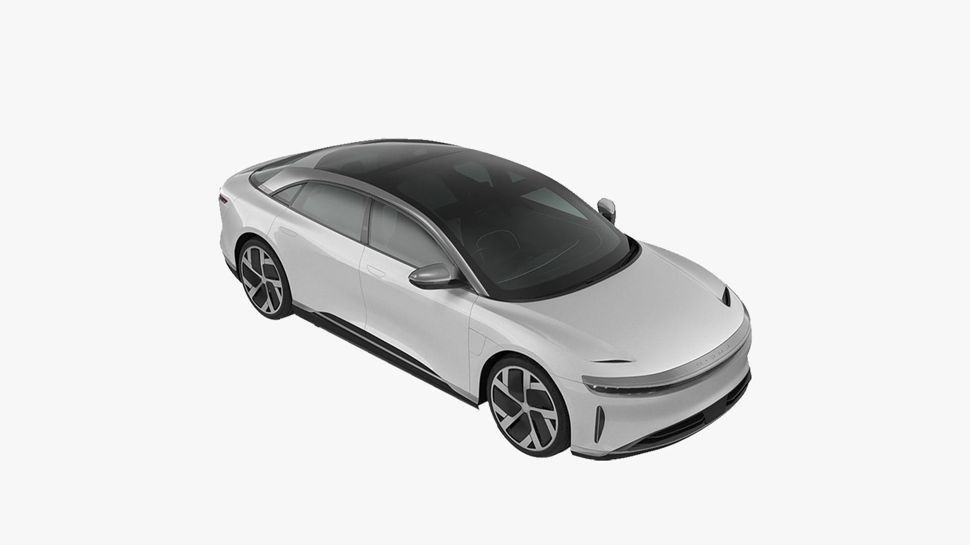 Electric Luxury Sedan Lucid Air Rigged for Cinema 4D 3D