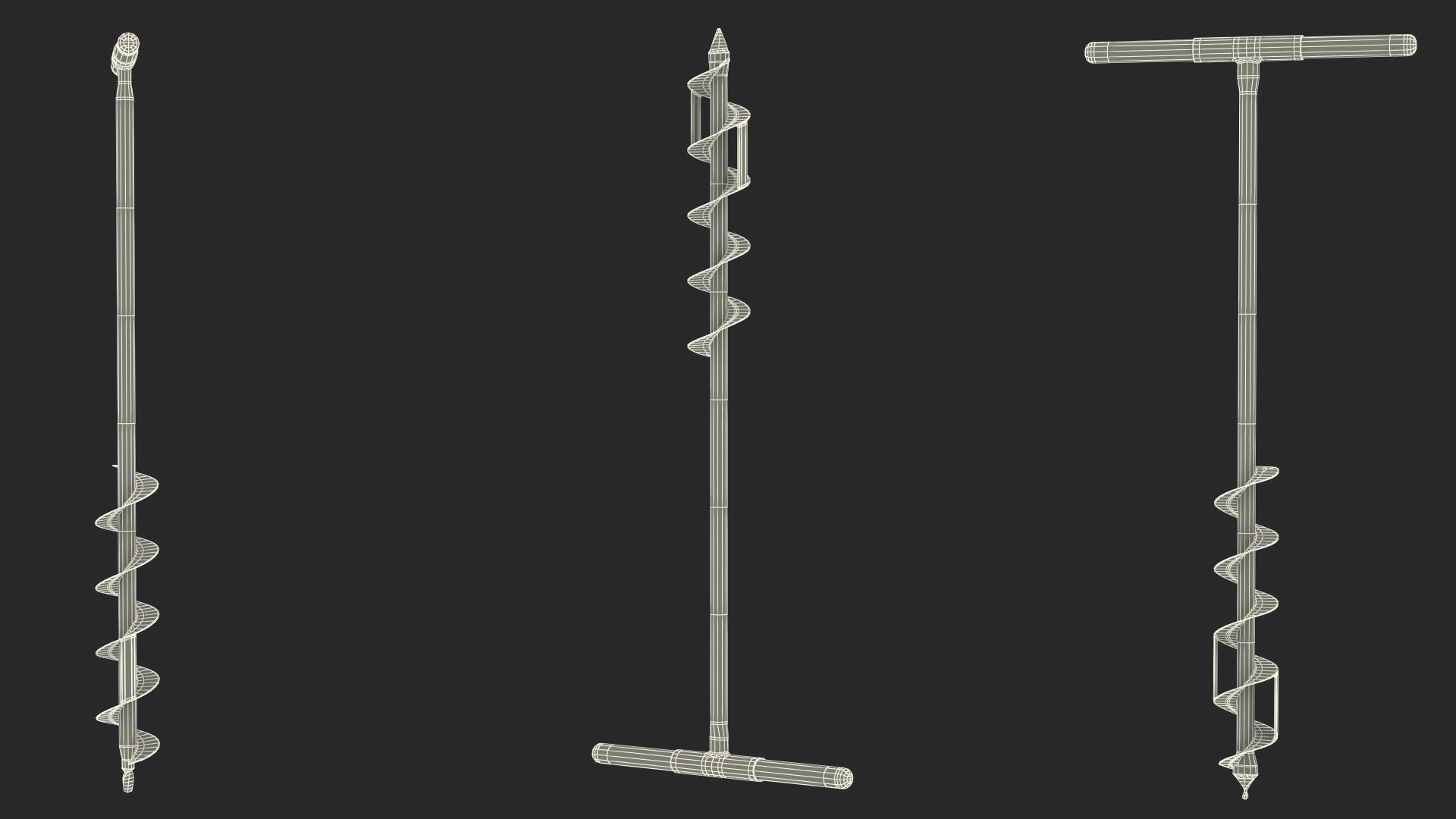 3D model Red Steel Hand Drill
