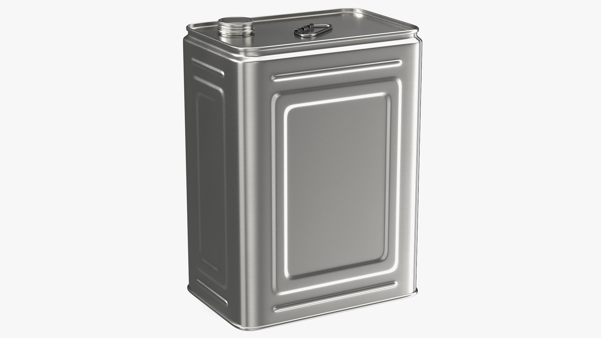 3D Olive Oil Metal Can 10L model