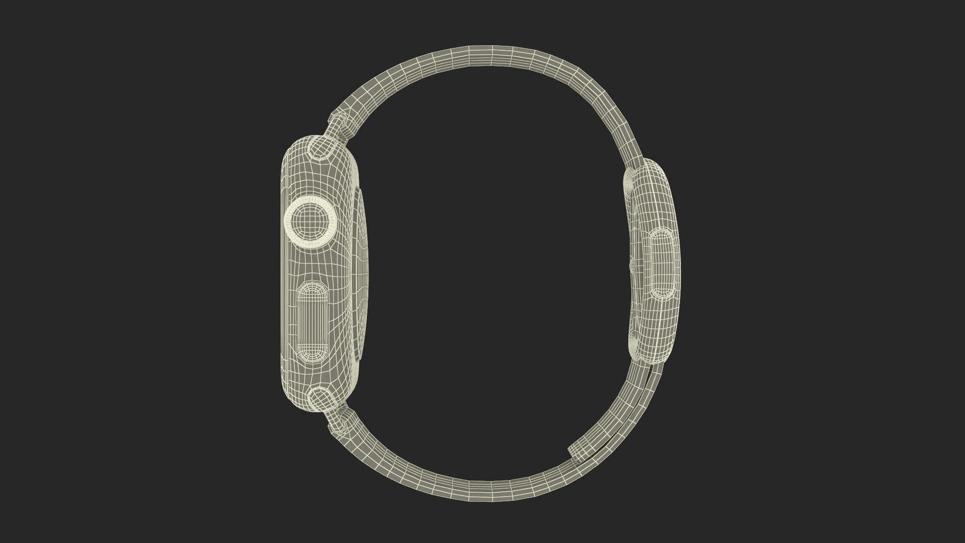 3D Apple Smart Watch with Leather Strap