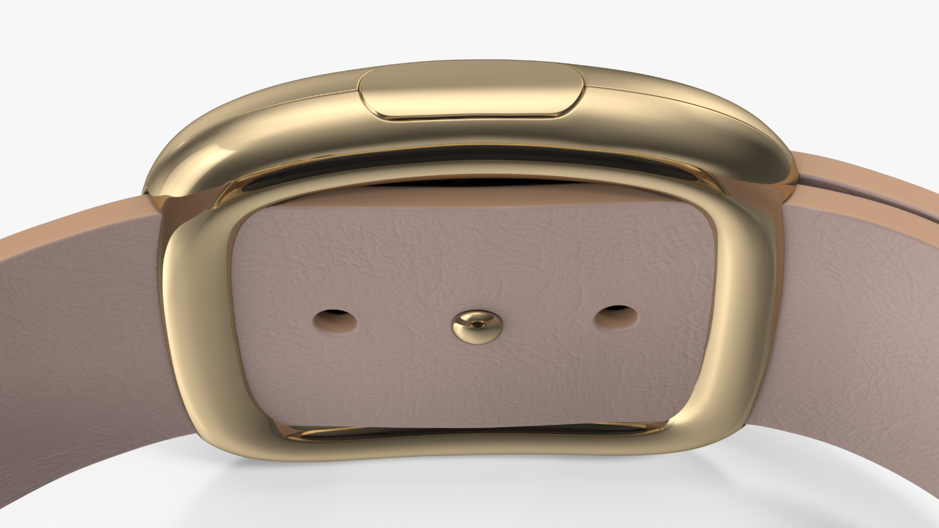 3D Apple Smart Watch with Leather Strap