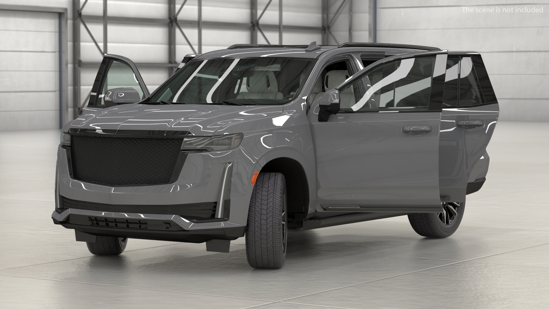 3D Luxury Large SUV Rigged model