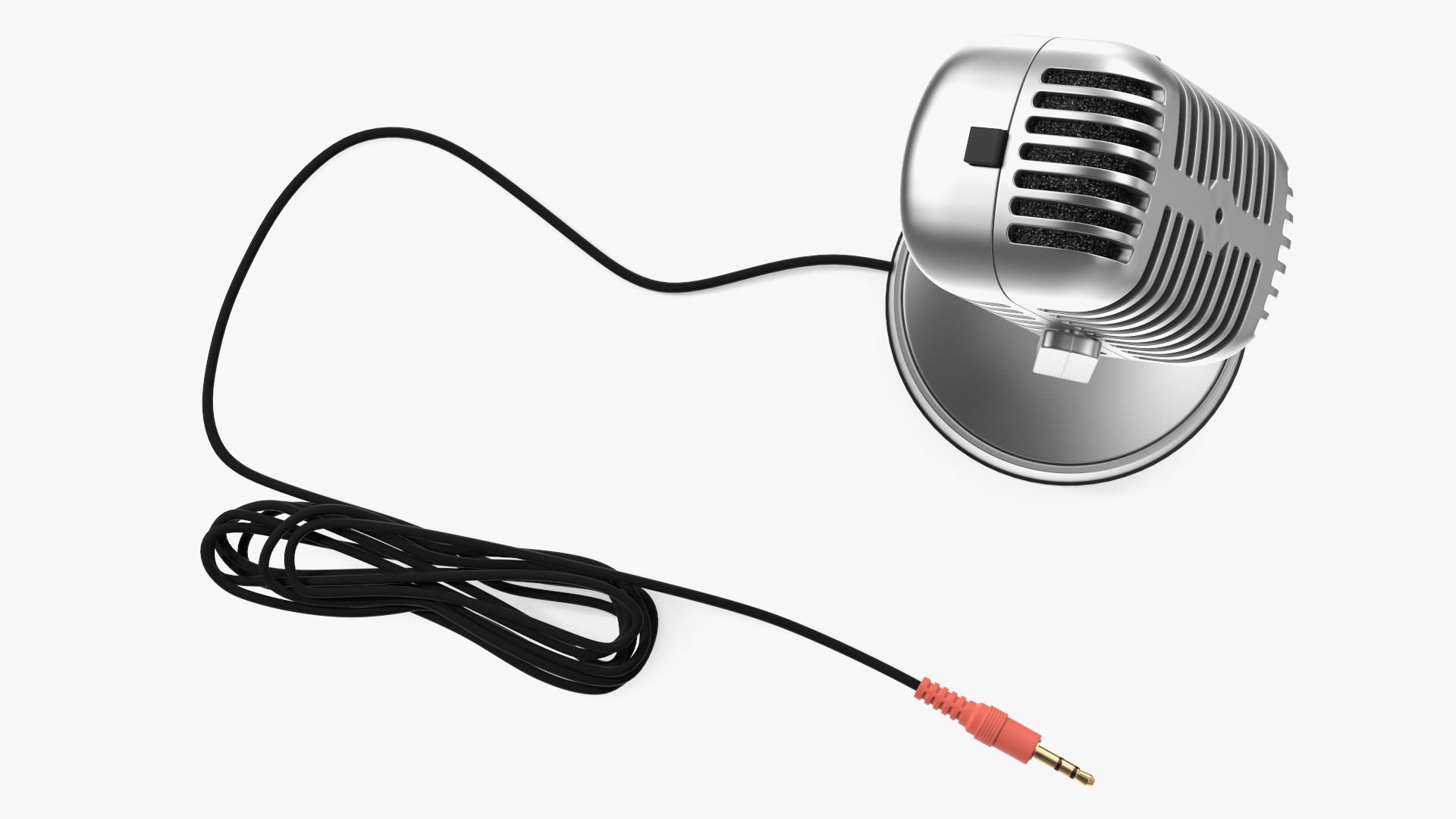 3D model Vintage Style Microphone with Stand