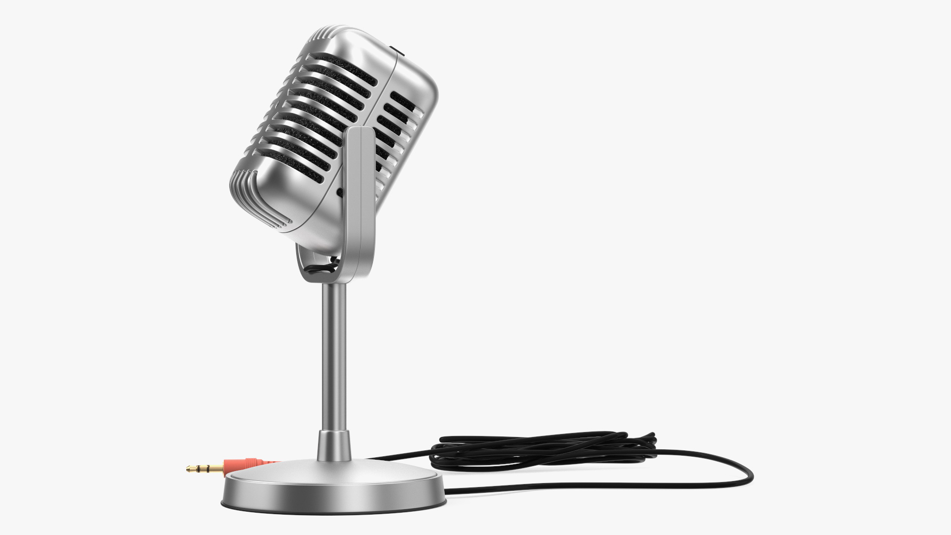 3D model Vintage Style Microphone with Stand