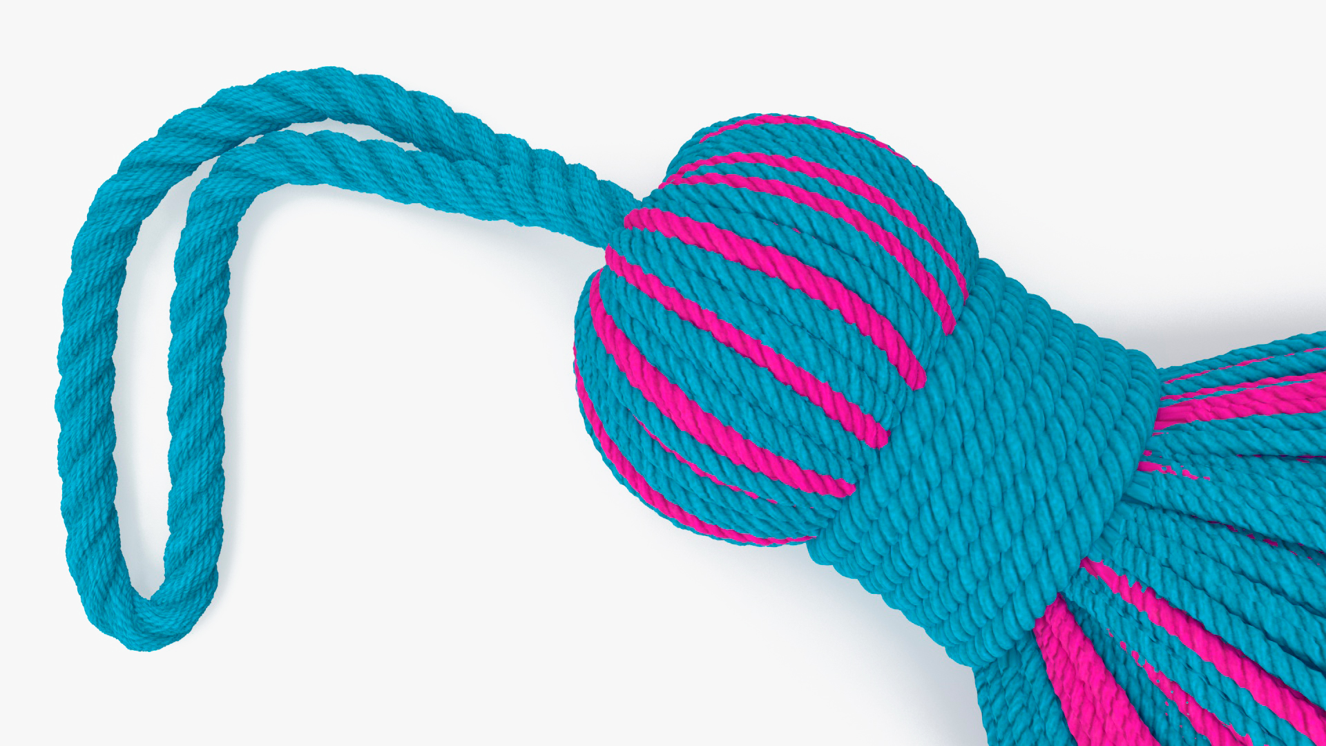 Woolen Yarn Multicolor Tassel 3D model