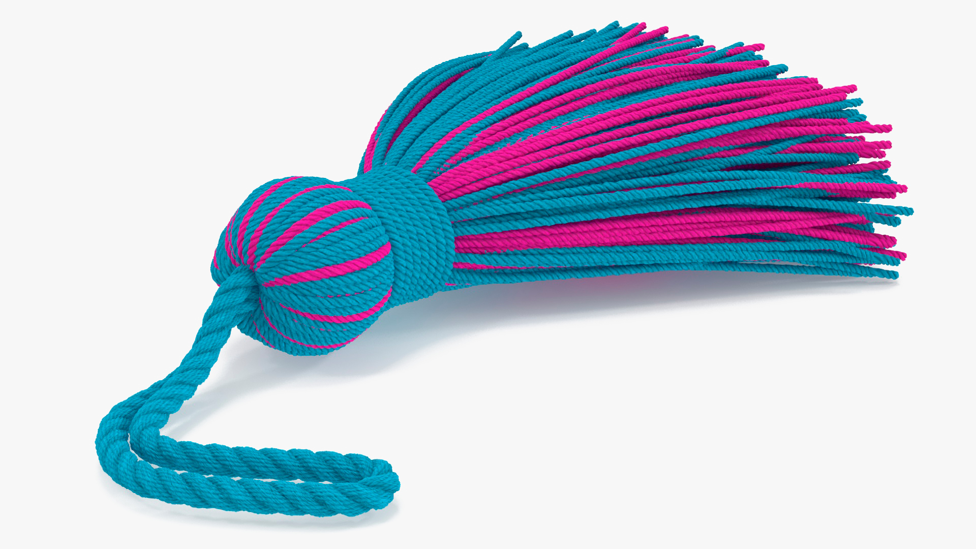 Woolen Yarn Multicolor Tassel 3D model