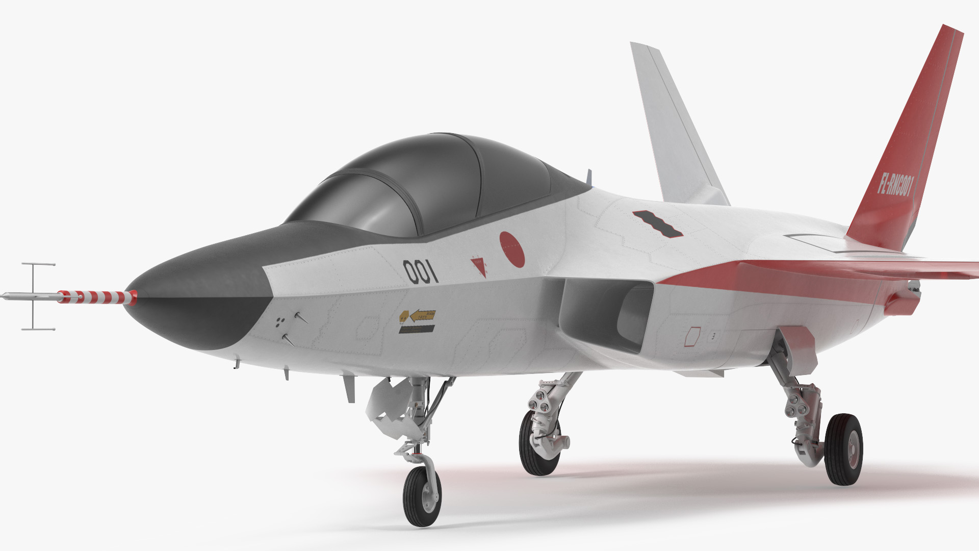 3D Mitsubishi X2 Shinshin Stealth Fighter Aircraft Exterior Only