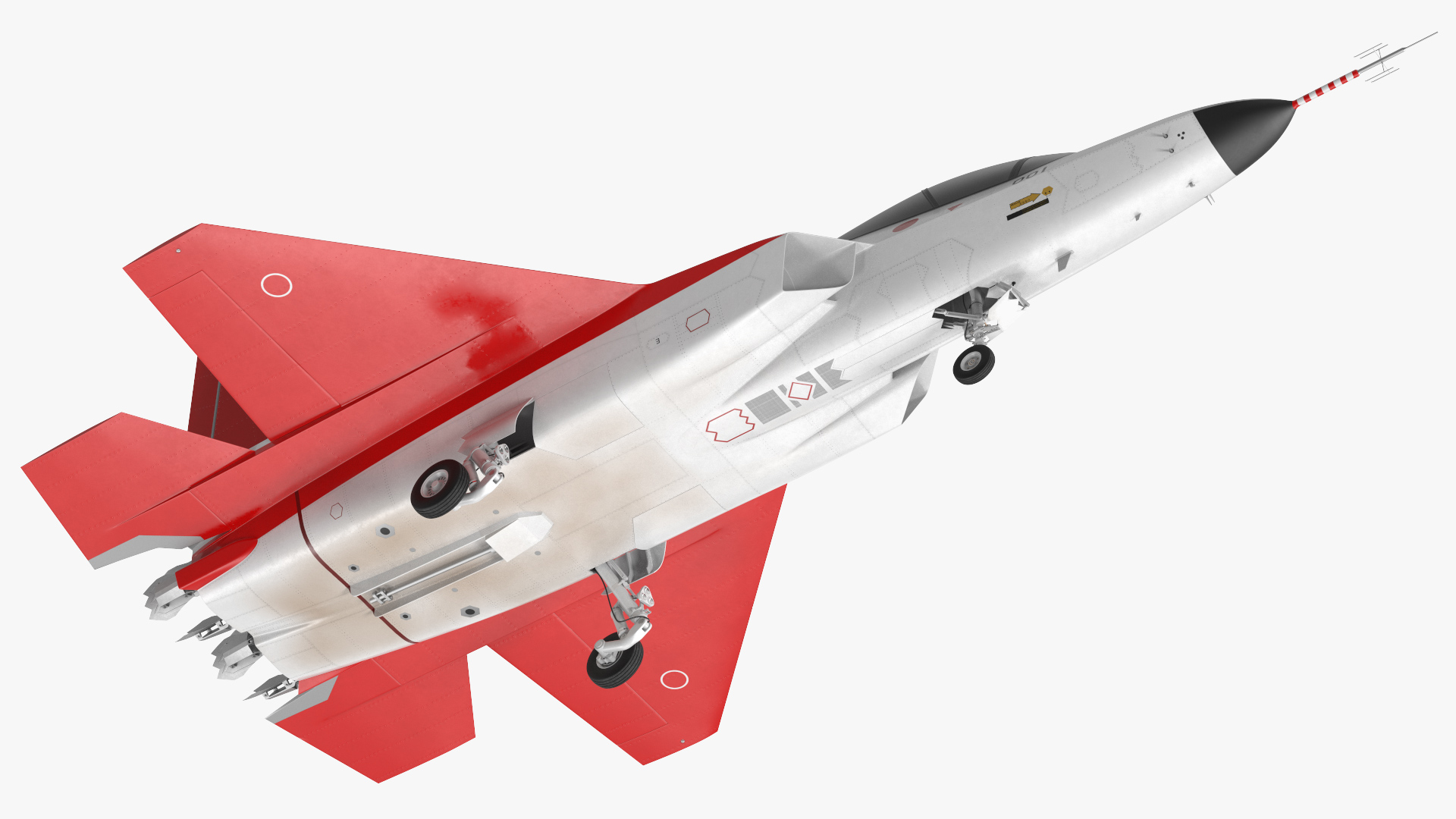 3D Mitsubishi X2 Shinshin Stealth Fighter Aircraft Exterior Only
