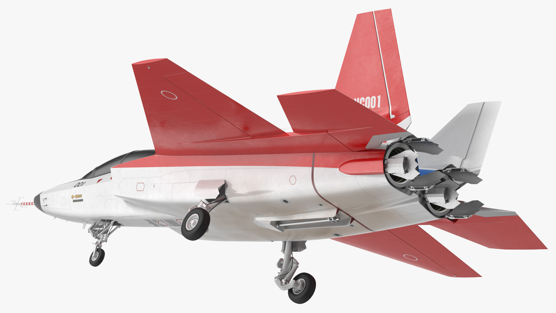 3D Mitsubishi X2 Shinshin Stealth Fighter Aircraft Exterior Only