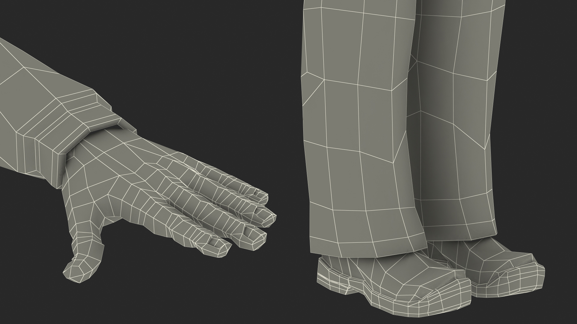 3D Dark Skin Black Auto Mechanic Rigged