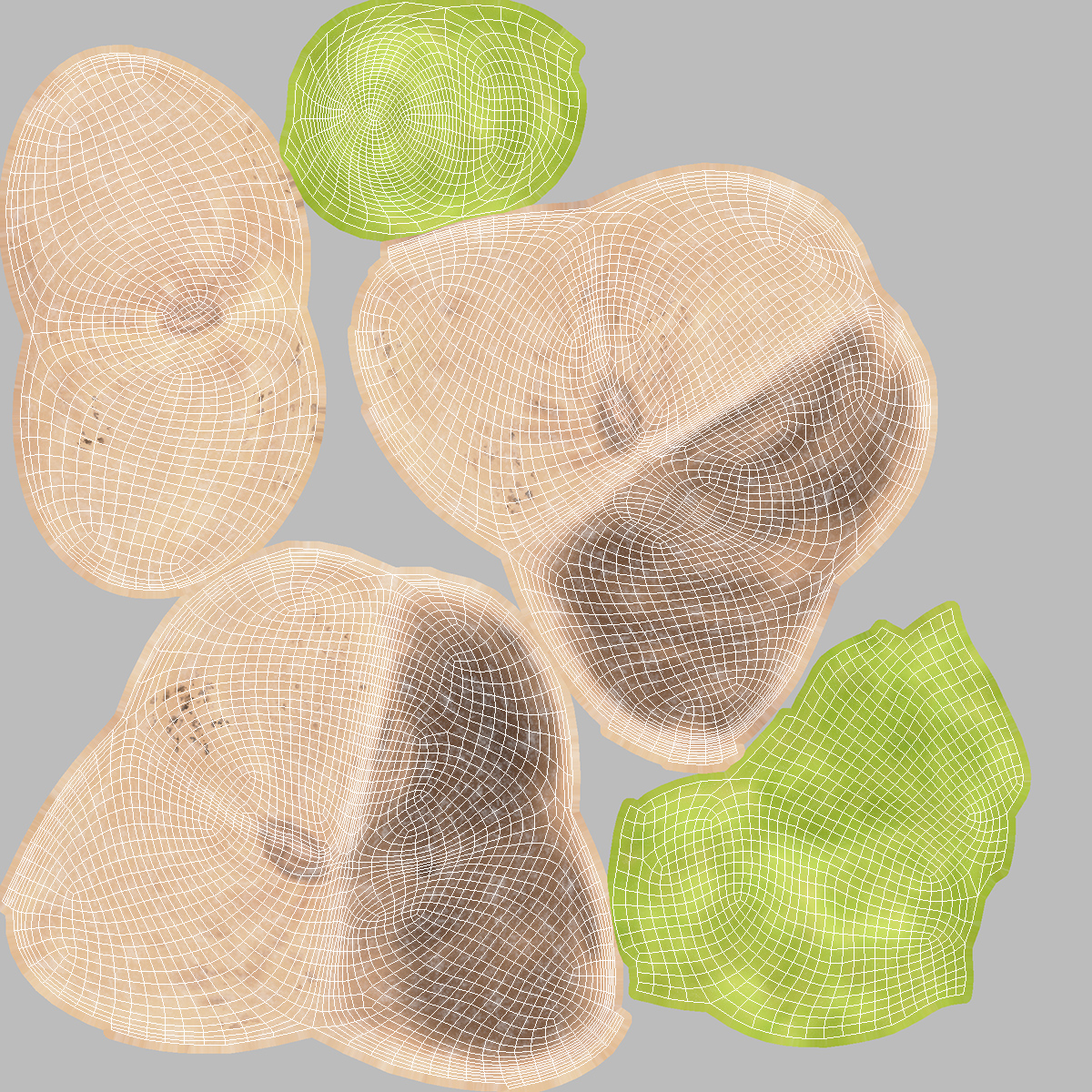 Roasted Pistachios Set 3D
