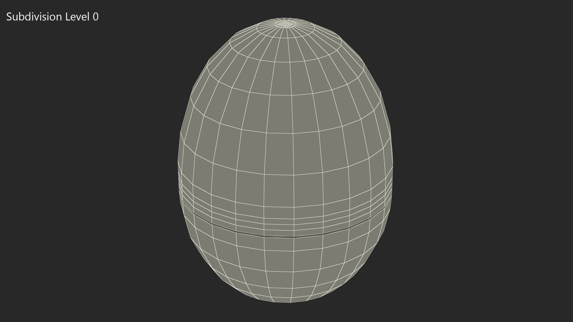 Stainless Steel Egg Shape Kitchen Timer 3D model