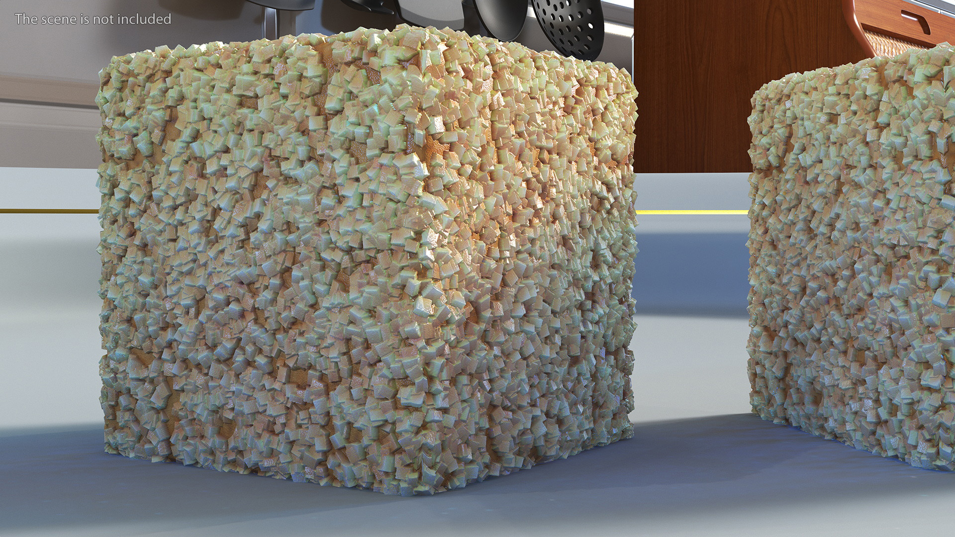 3D Brown Sugar Cubes Set