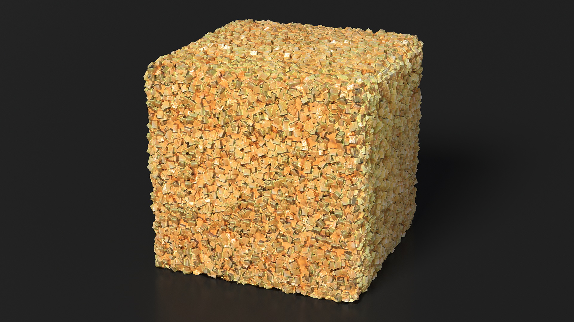 3D Brown Sugar Cubes Set