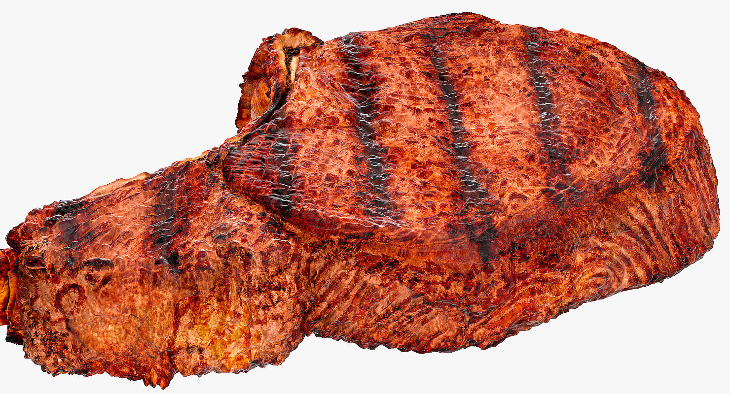 3D BBQ Lamb Chop model