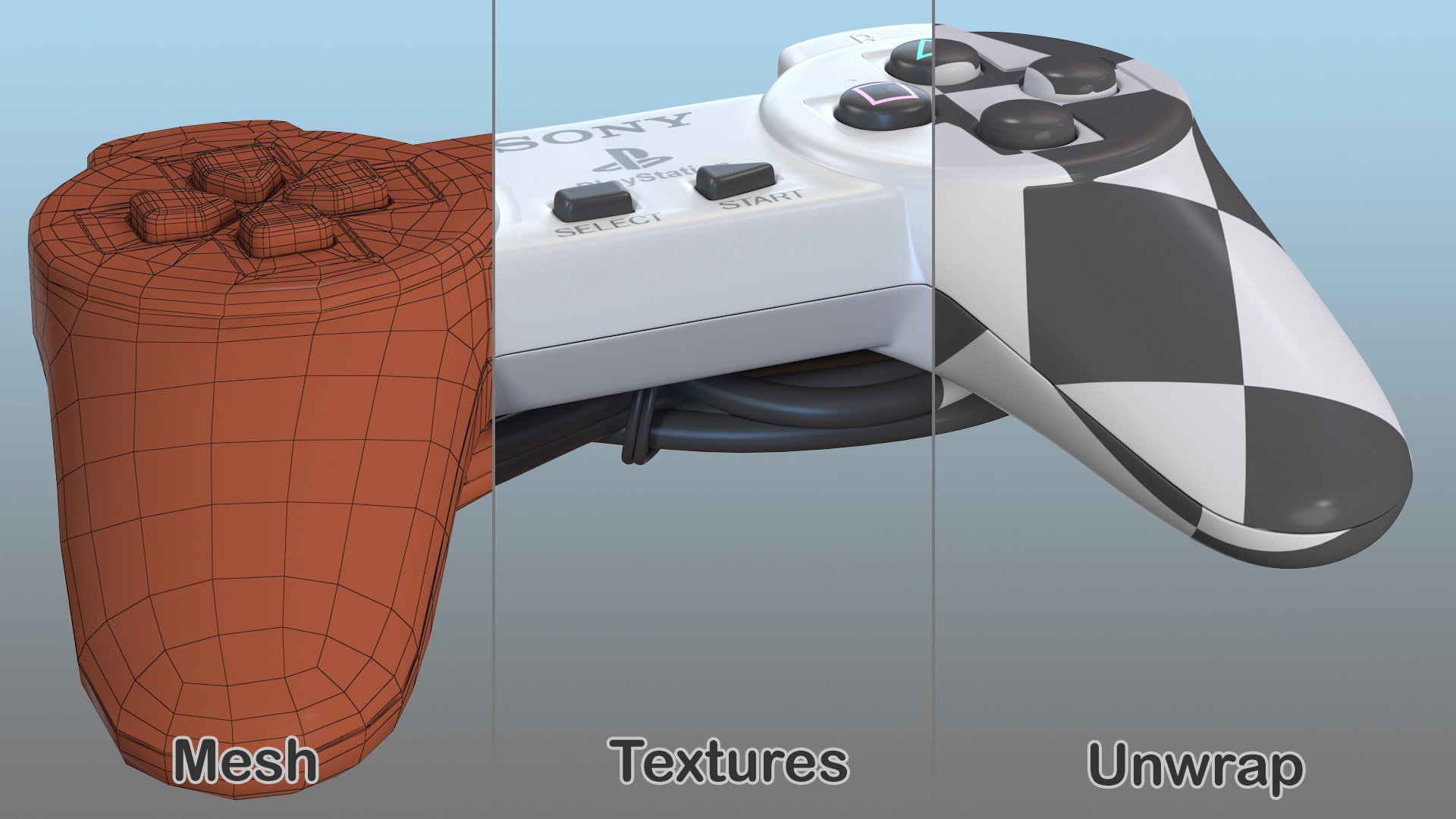 3D model Sony Playstation Classic Controller