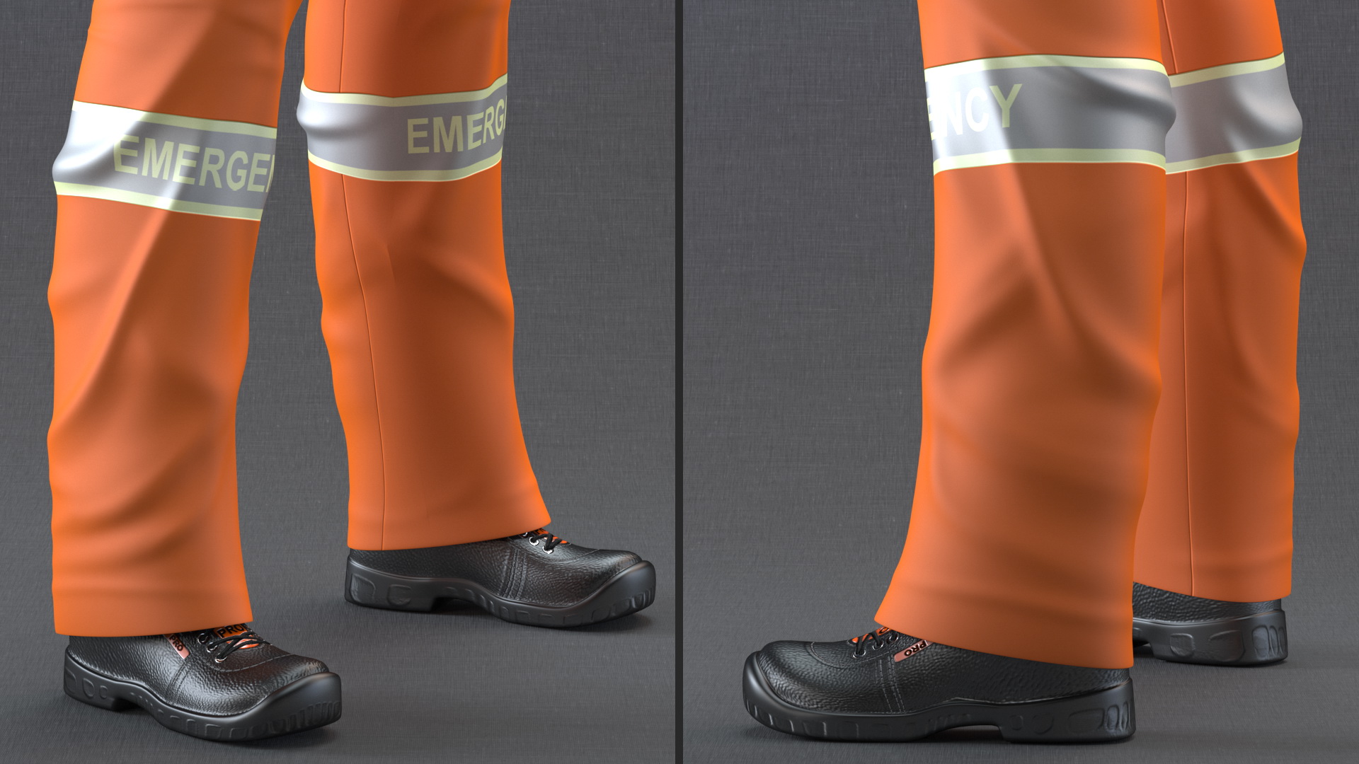 3D African American Disaster Rescuer model