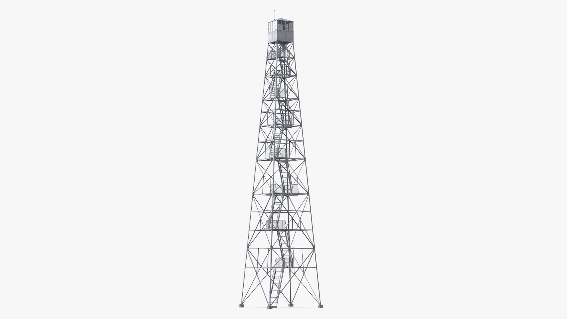 3D Fire Lookout Tower model