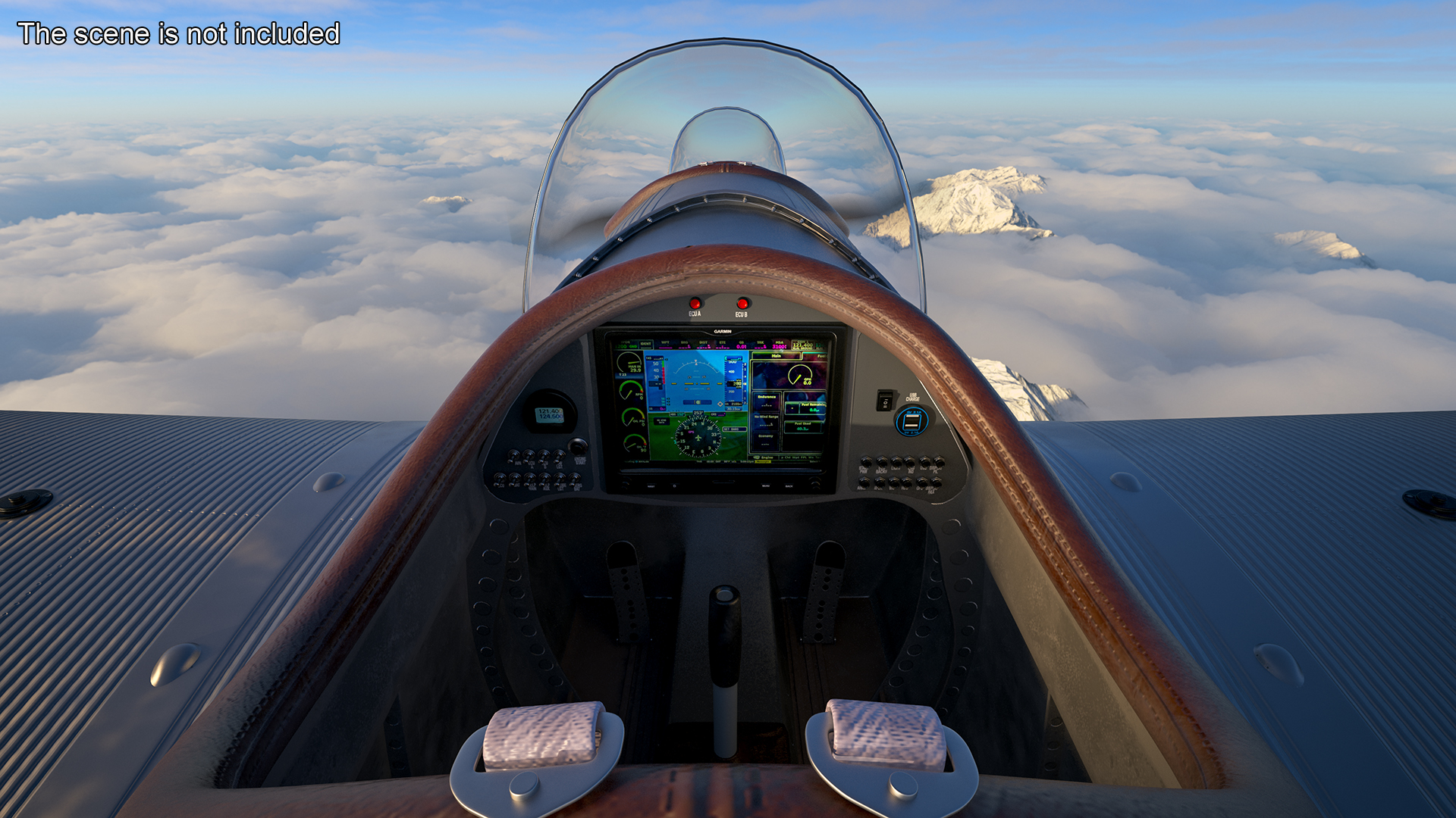 3D Retro Sport Plane Rigged for Cinema 4D model