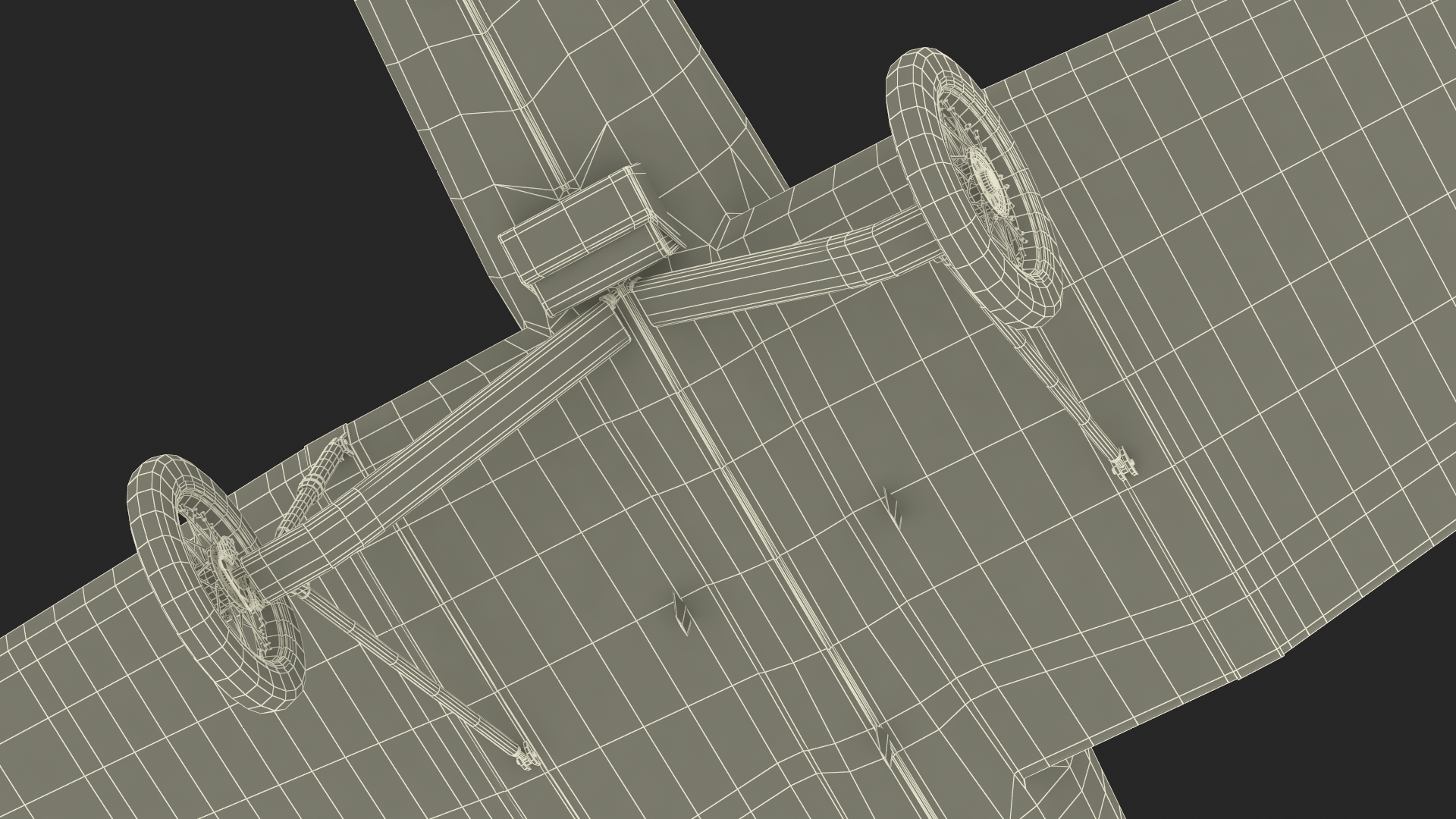 3D Retro Sport Plane Rigged for Cinema 4D model