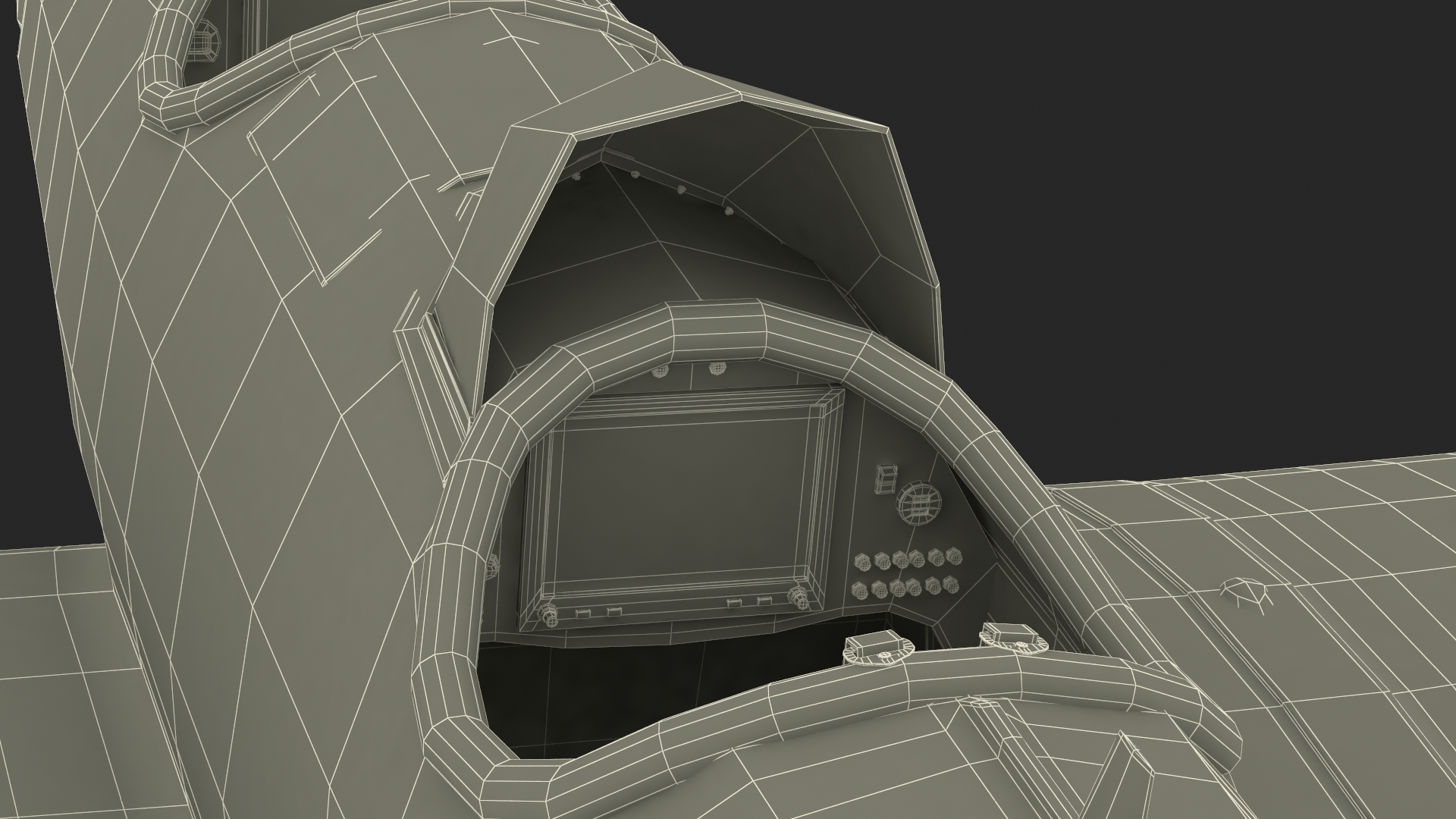 3D Retro Sport Plane Rigged for Cinema 4D model