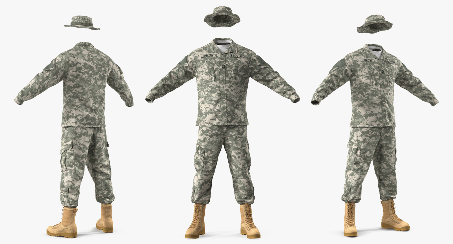 US Army Combat Uniform 3D