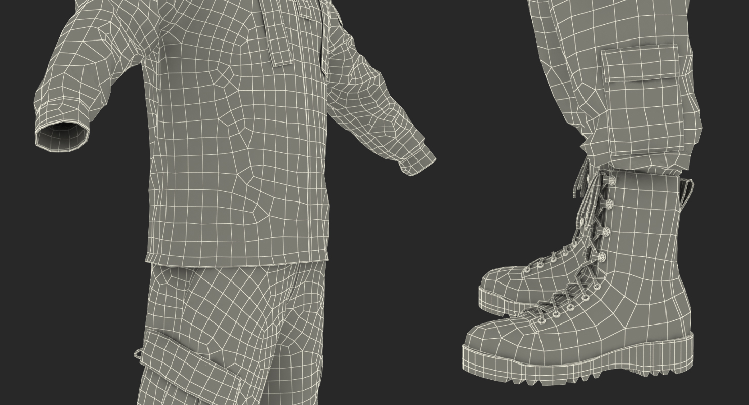 US Army Combat Uniform 3D