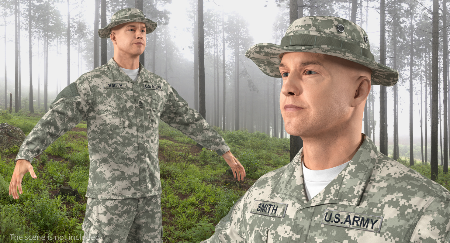 US Army Combat Uniform 3D