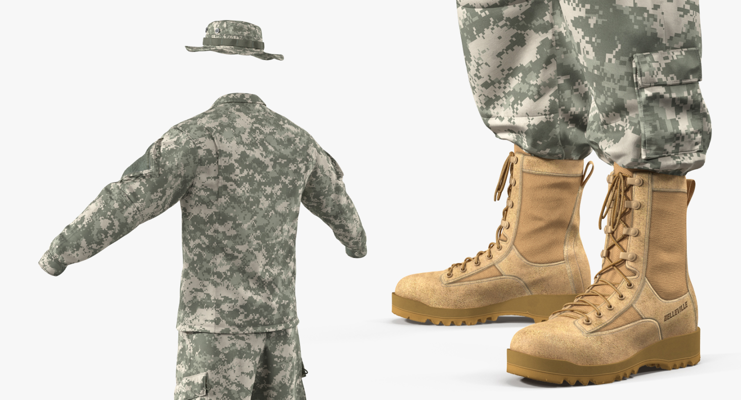 US Army Combat Uniform 3D