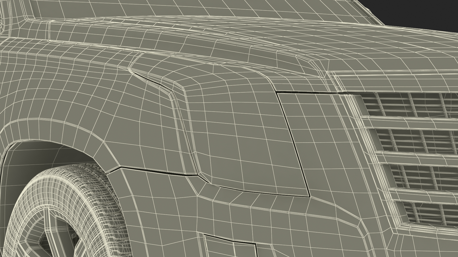 Cadillac Escalade SUV Rigged for Cinema 4D 3D