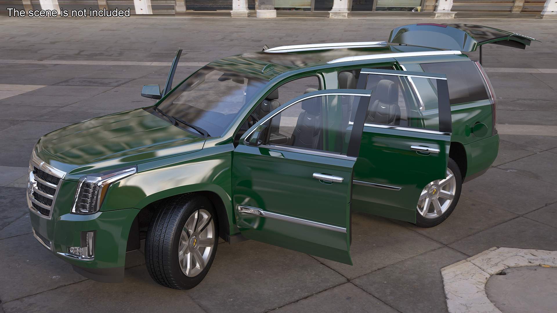 Cadillac Escalade SUV Rigged for Cinema 4D 3D