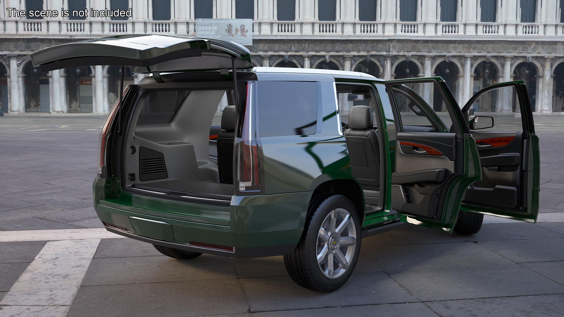 Cadillac Escalade SUV Rigged for Cinema 4D 3D