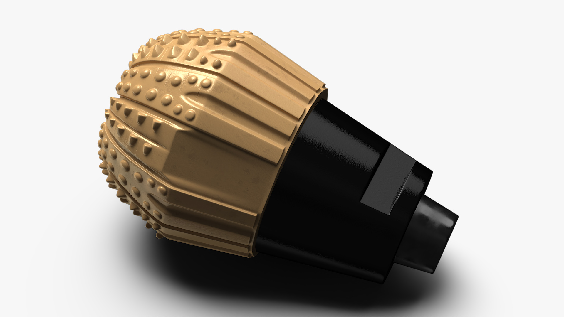 Drilling Rig Bit Diamond Gold 3D model