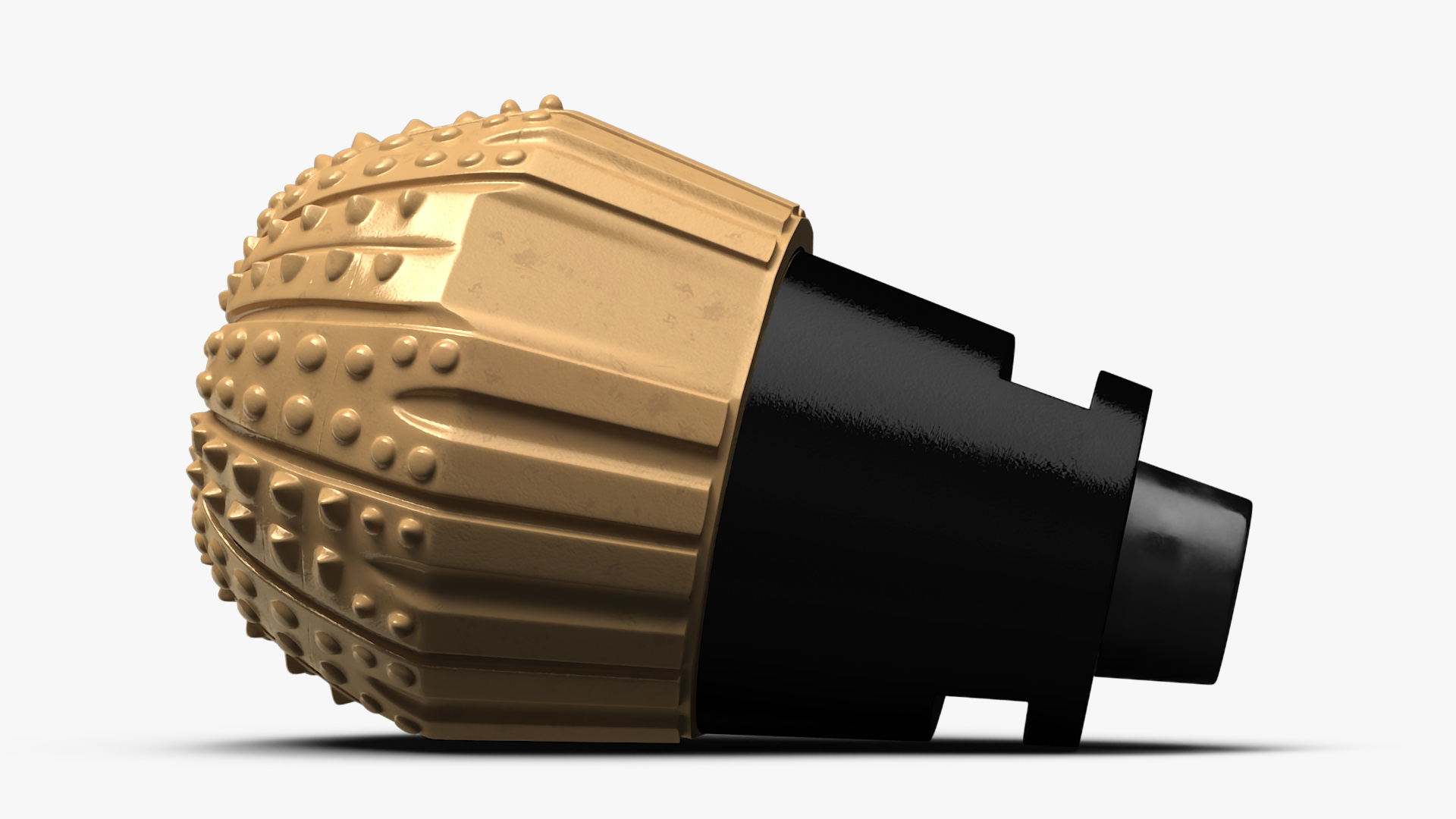 Drilling Rig Bit Diamond Gold 3D model