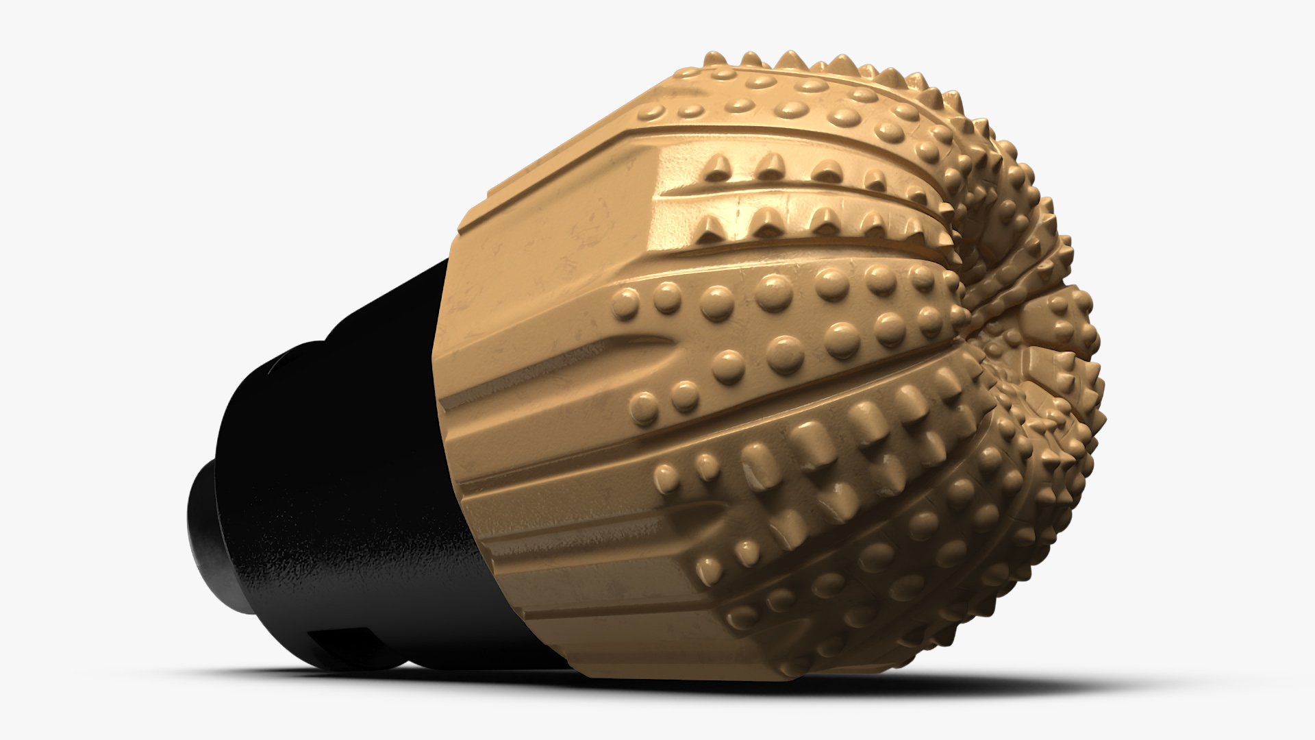 Drilling Rig Bit Diamond Gold 3D model