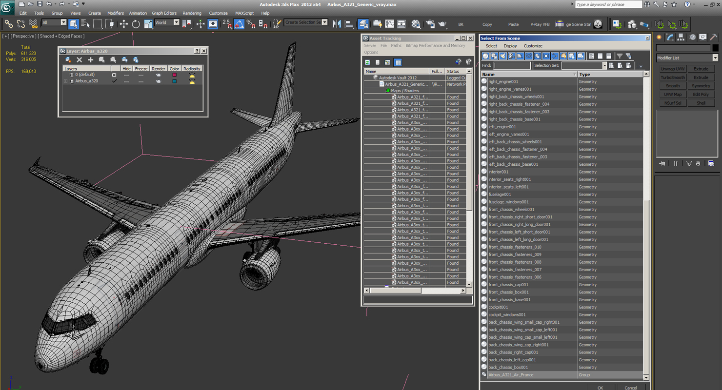 Airbus A321 Generic 3D model