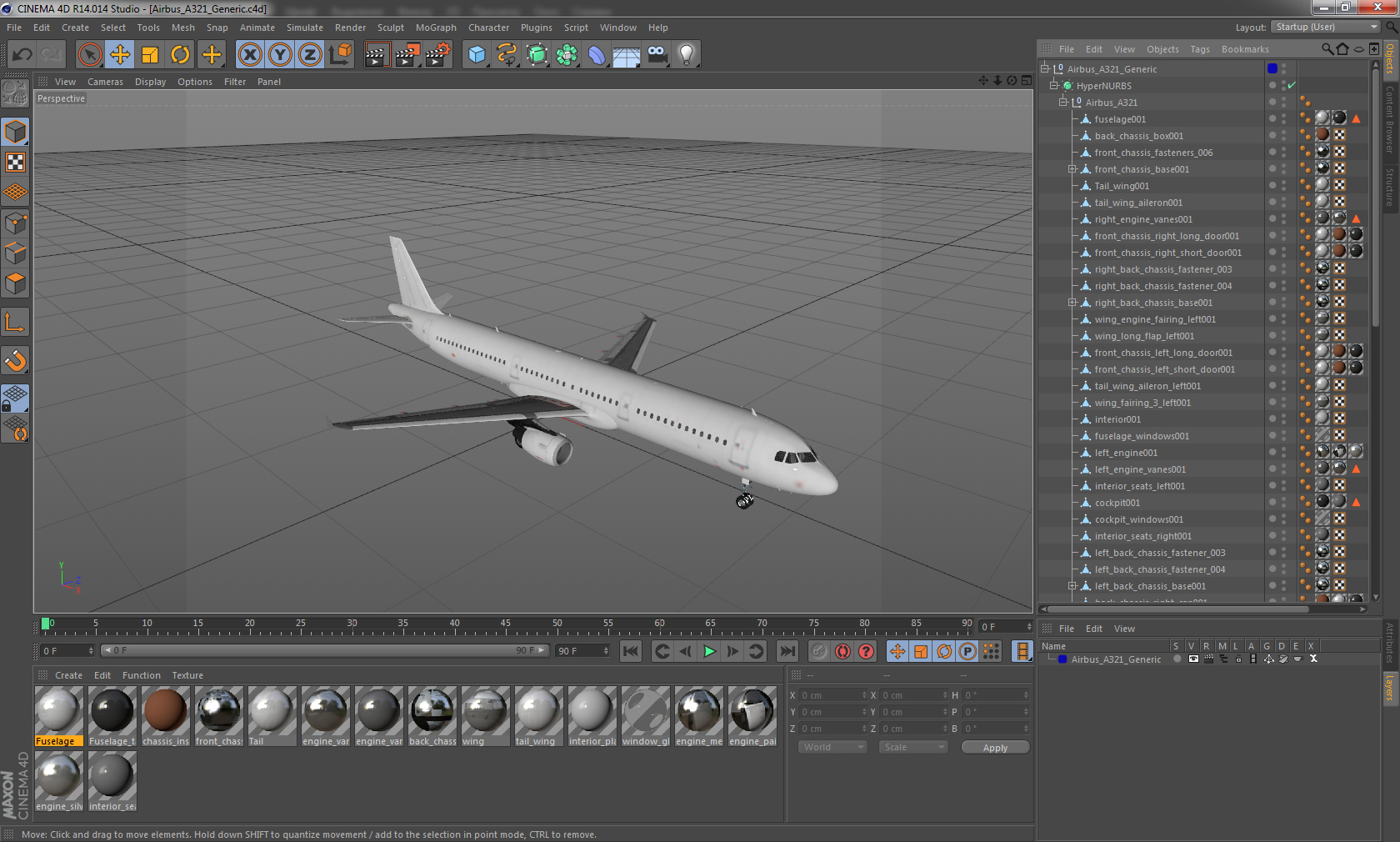 Airbus A321 Generic 3D model