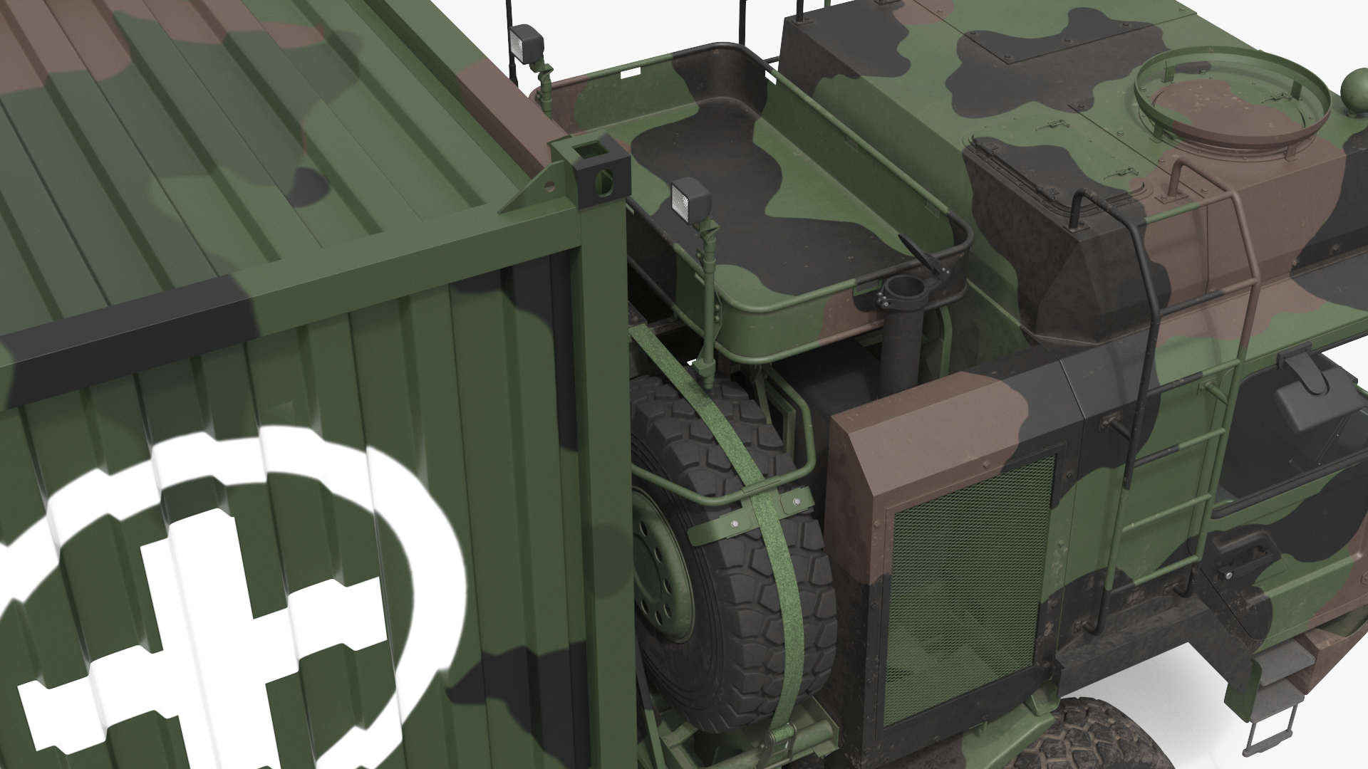 Tactical Support Vehicle with Medical Container, view 7