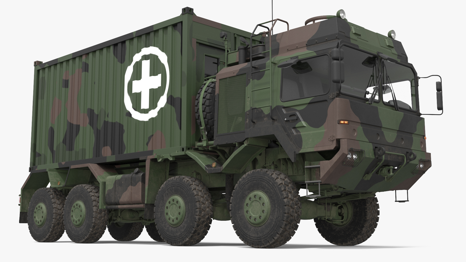 Tactical Support Vehicle with Medical Container